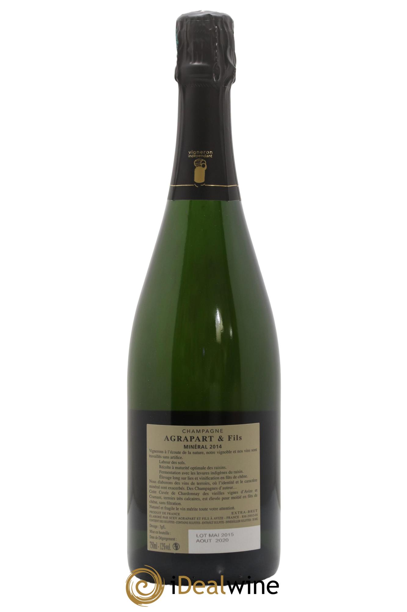 Minéral Blanc de Blancs  Extra-Brut Agrapart & Fils  2014 - Lotto di 1 bottiglia - 1