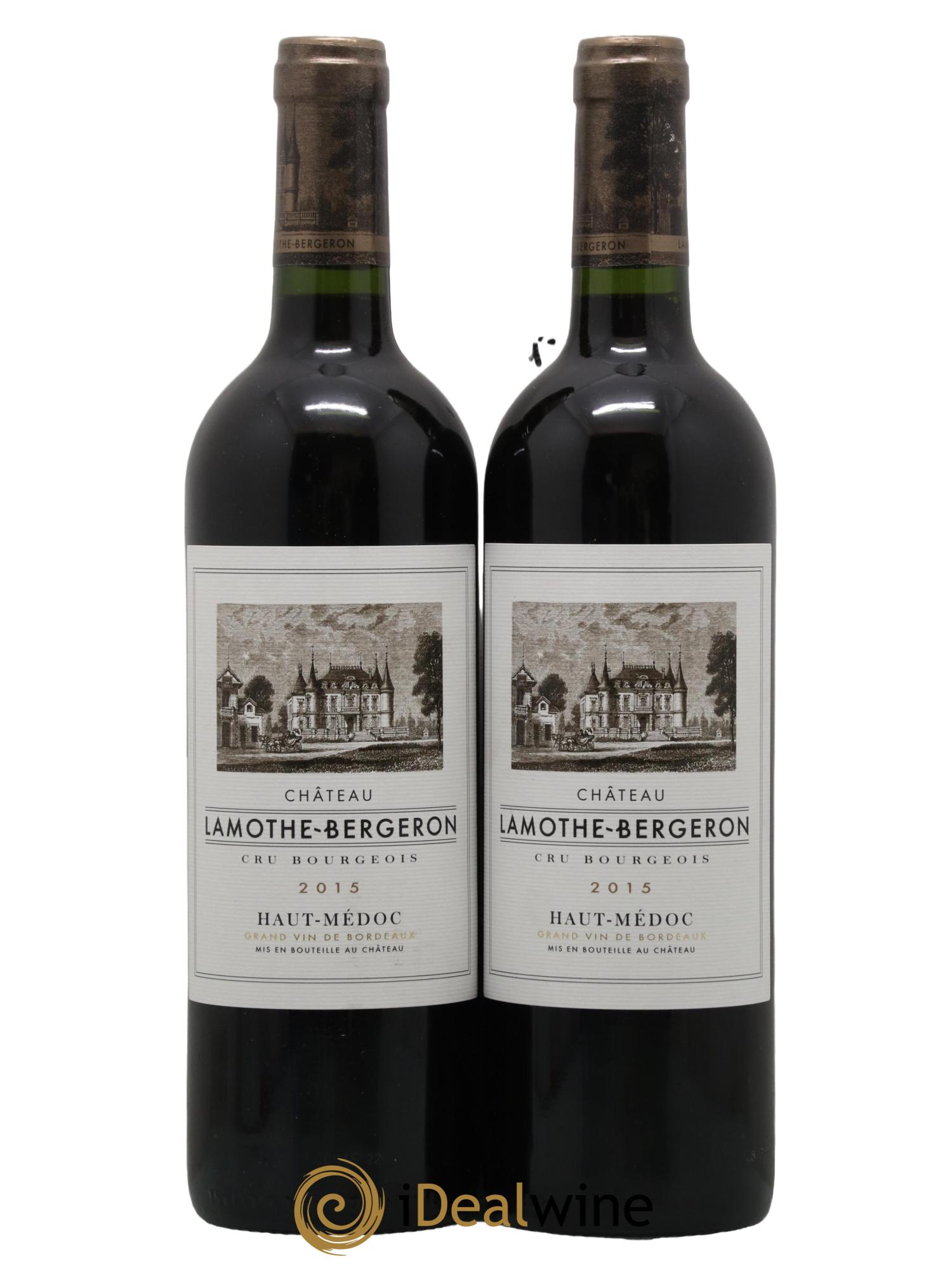 Château Lamothe Bergeron Cru Bourgeois 2015 - Lot de 2 bouteilles - 0