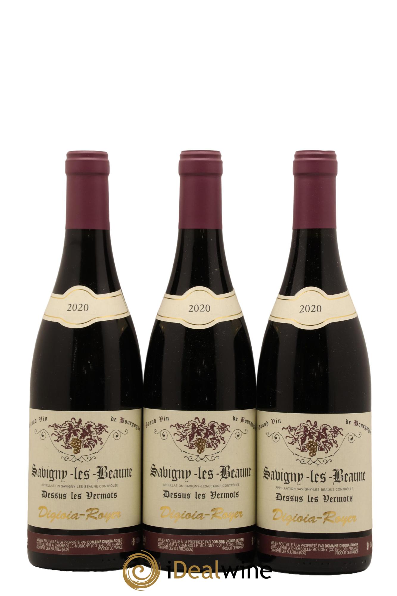 Savigny-lès-Beaune Dessus Vermots Domaine Digioia Royer 2020 - Lot de 3 bouteilles - 0