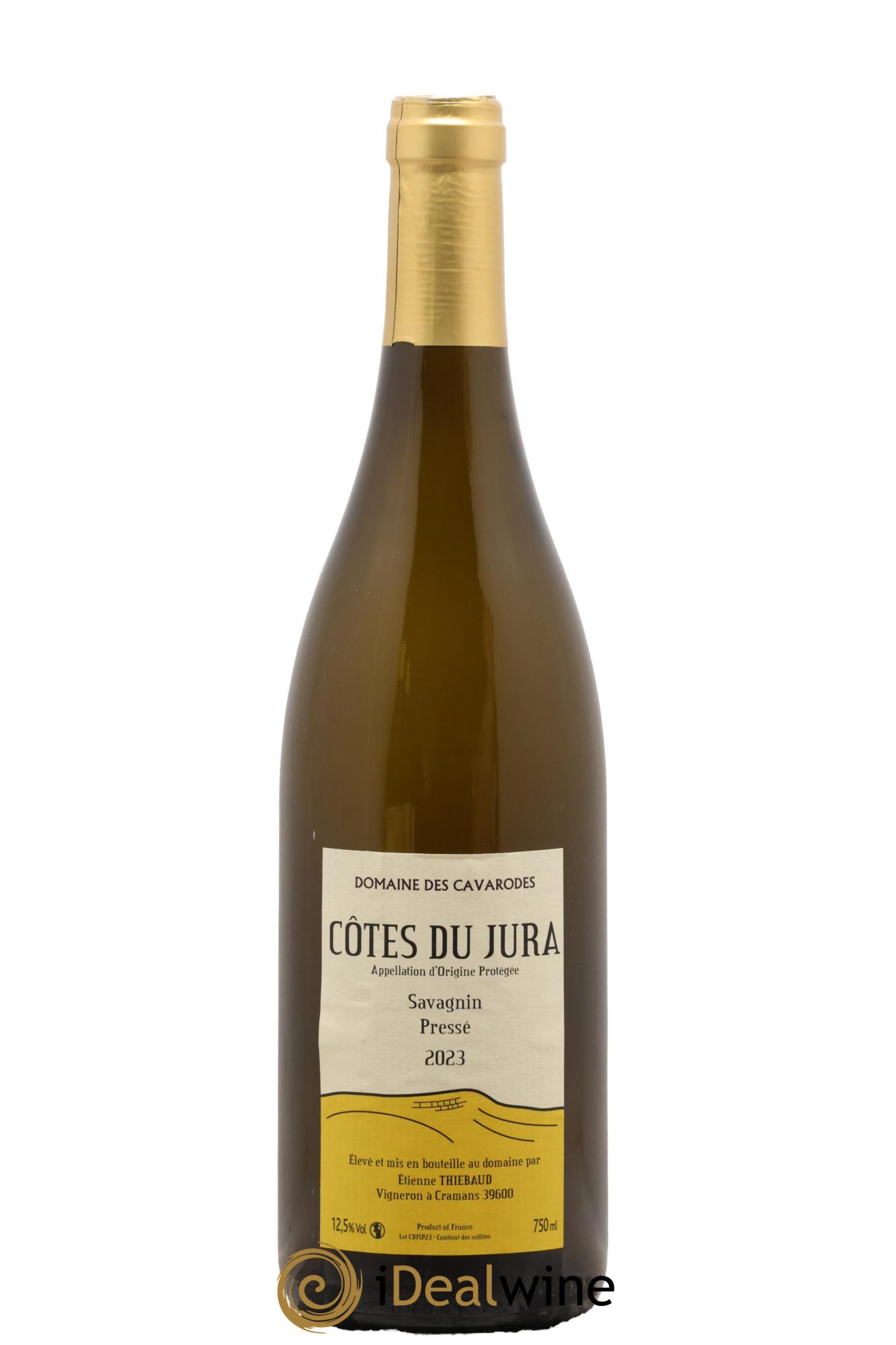 Côtes du Jura Savagnin pressé Cavarodes (Domaine des) - Etienne Thiébaud 2023 - Lot de 1 bouteille - 0