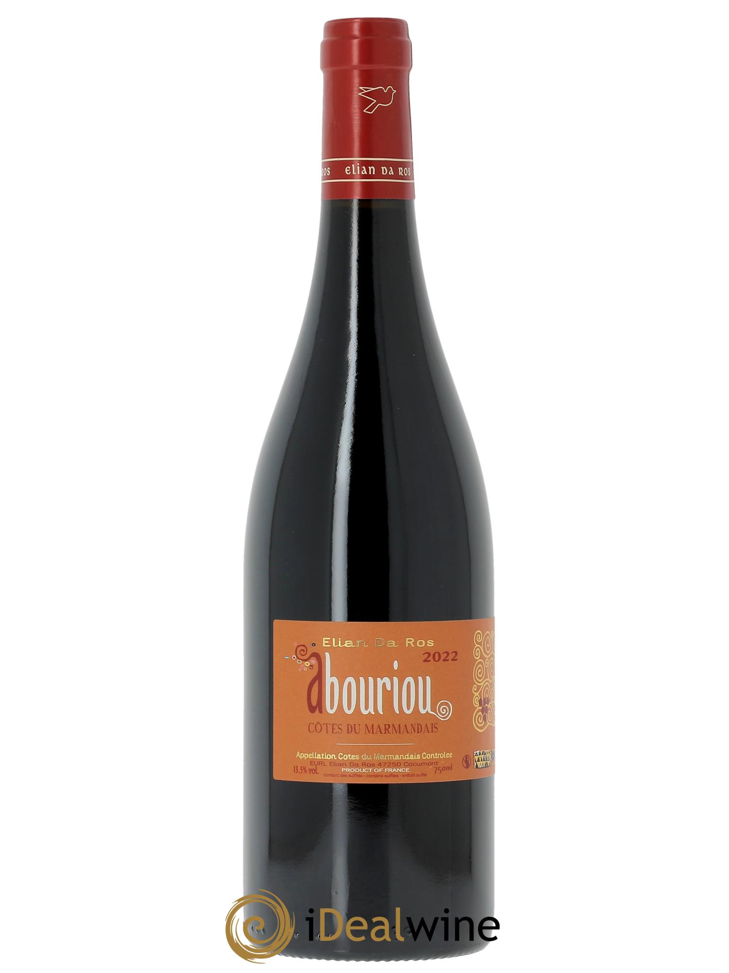 Côtes du Marmandais Abouriou Elian Da Ros (Domaine)  2022 - Lot of 1 bottle - 0