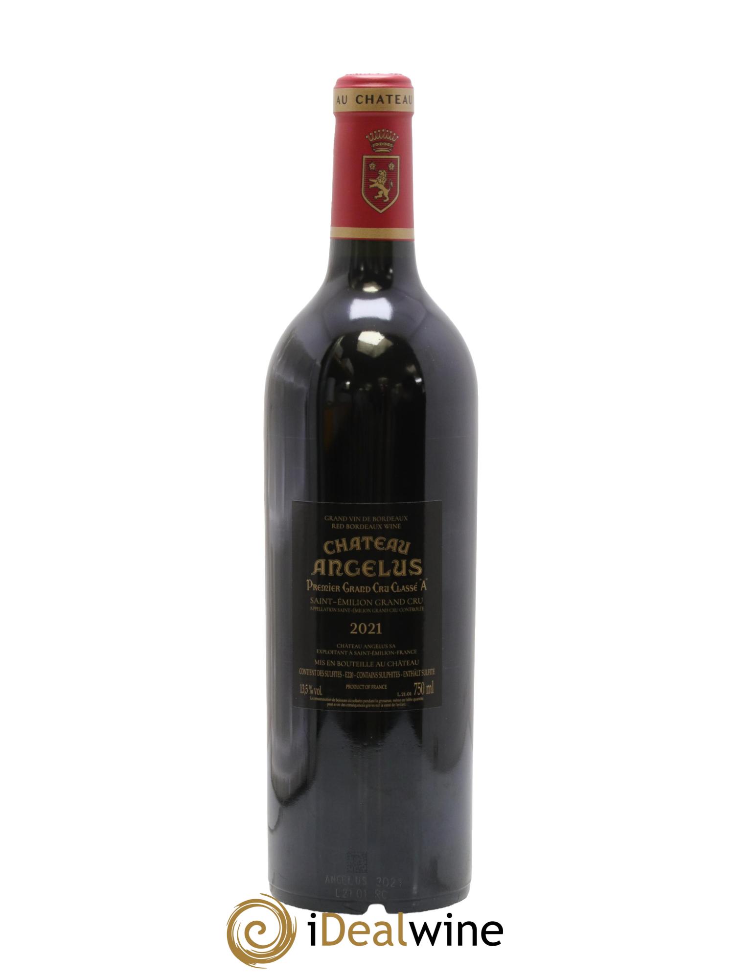 Château Angélus 1er Grand Cru Classé A 2021 - Lot of 1 bottle - 2