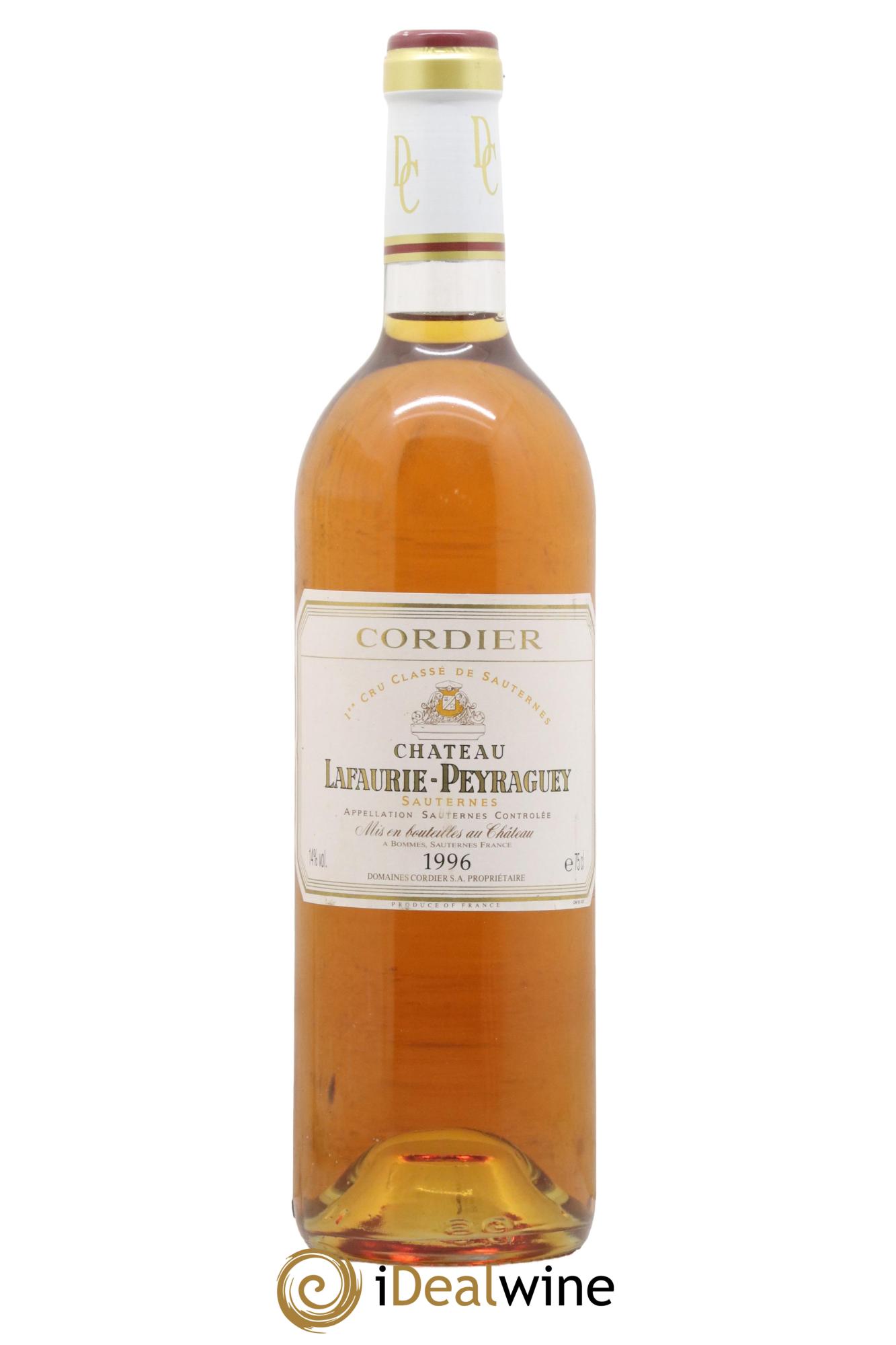 Château Lafaurie-Peyraguey 1er Grand Cru Classé 1996 - Lot de 1 bouteille - 0