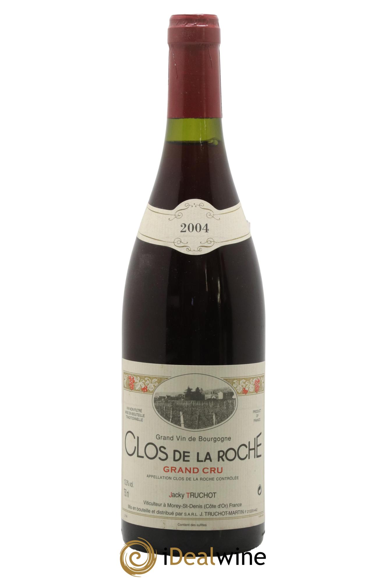 Clos de la Roche Grand Cru Jacky Truchot 2004 - Lot de 1 bouteille - 0