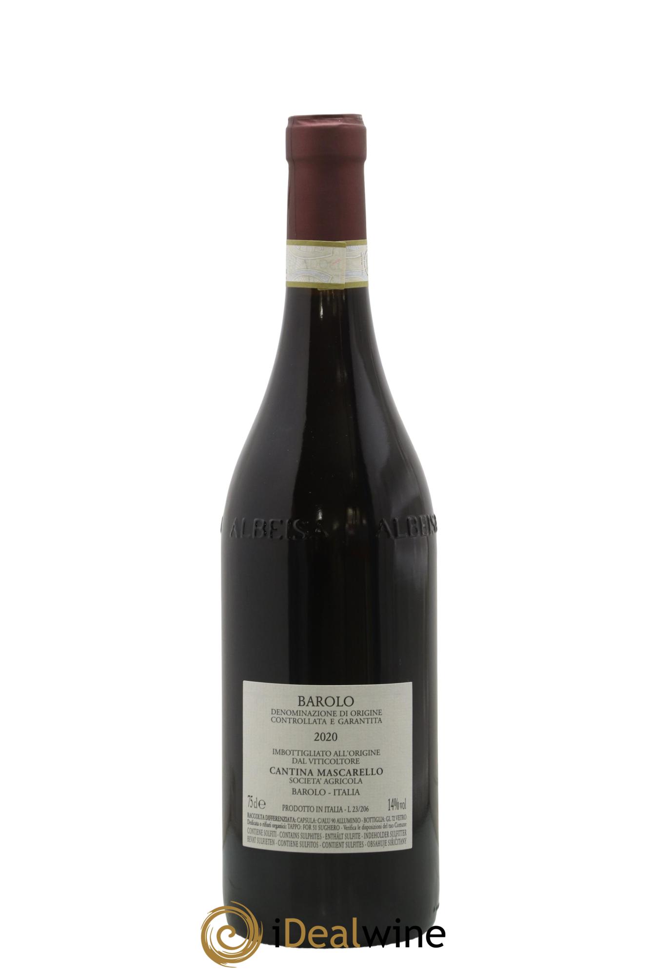 Barolo DOCG Bartolo Mascarello 2020 - Lot de 1 bouteille - 1
