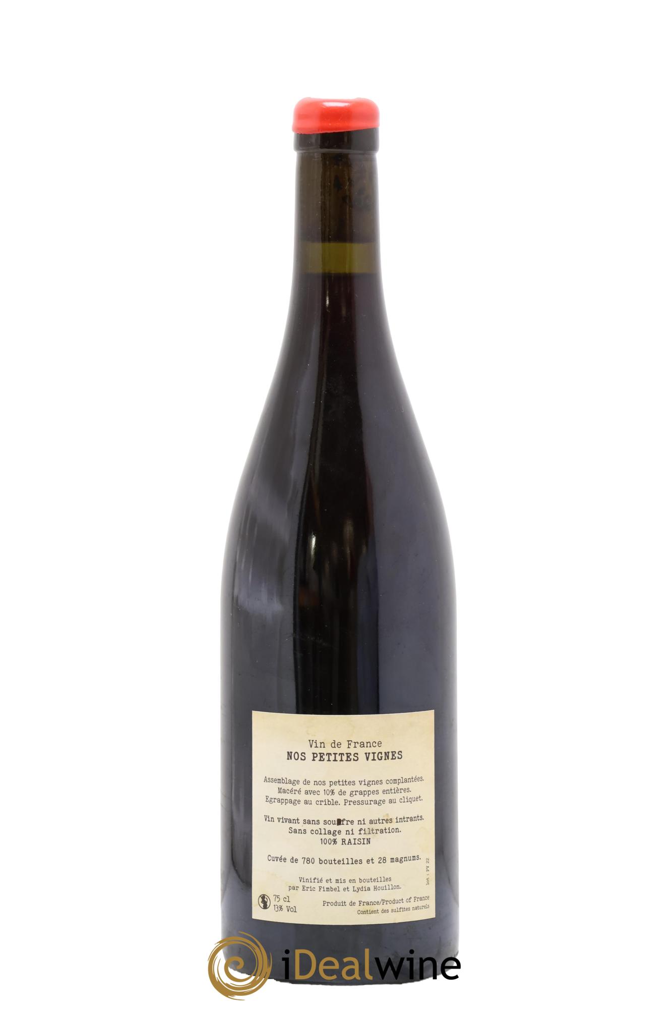 Vin de France Nos Petites Vignes Eric Fimbel & Lydia Houillon 2022 - Lot de 1 bouteille - 1
