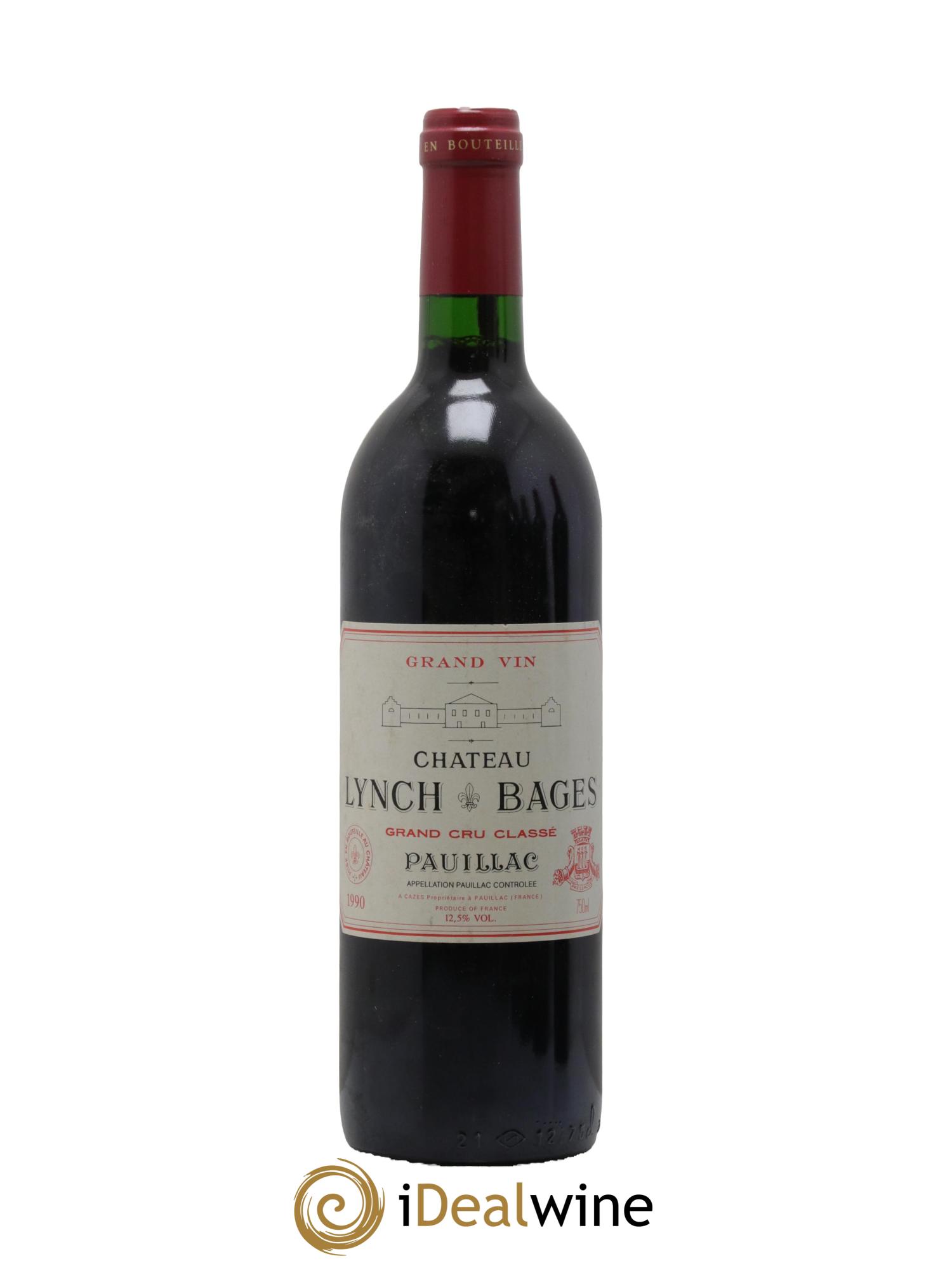 Château Lynch Bages 5ème Grand Cru Classé 1990 - Lot de 1 bouteille - 0