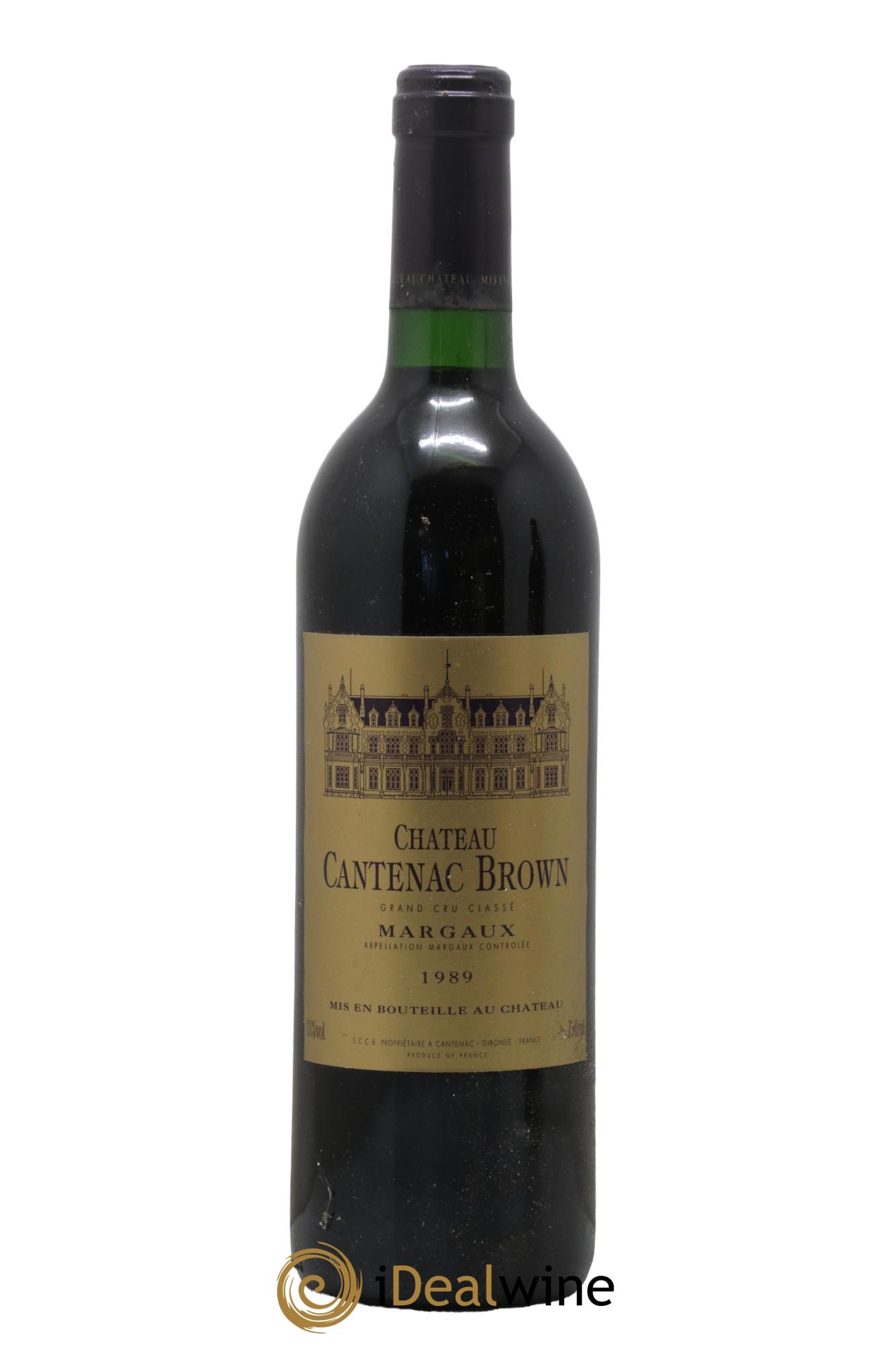 Château Cantenac Brown 3ème Grand Cru Classé 1989 - Posten von 1 Flasche - 0