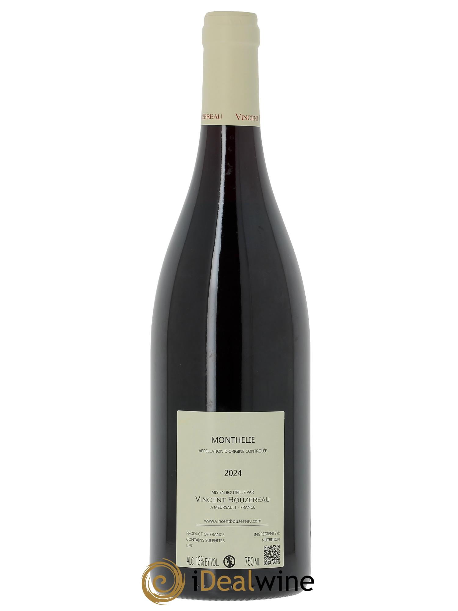 Monthélie Vincent Bouzereau (Domaine)  2024 - Lotto di 1 bottiglia - 1