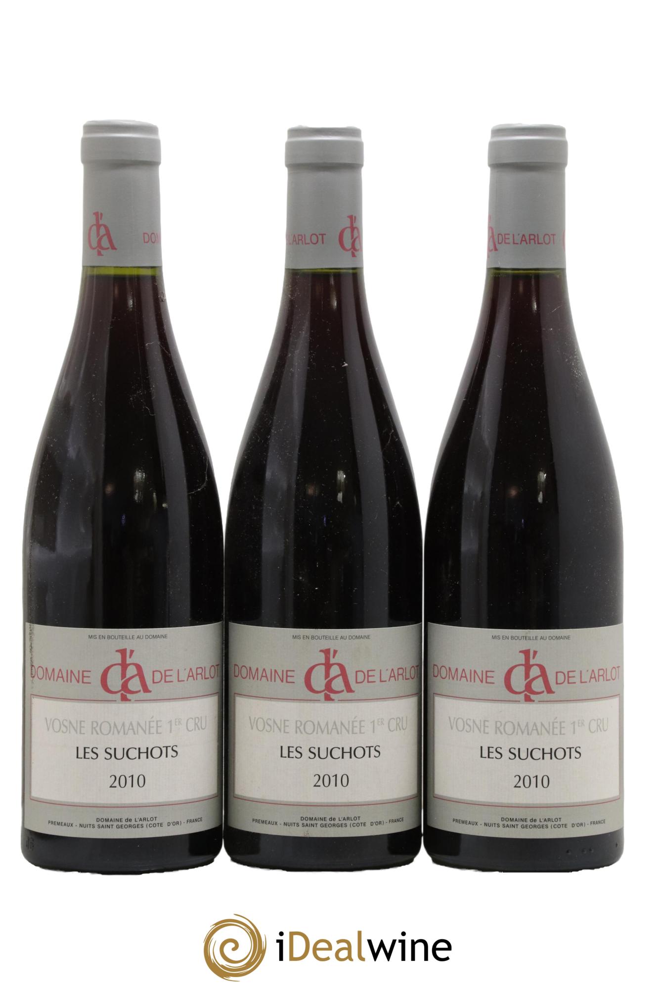 Vosne-Romanée 1er Cru Les Suchots Domaine de l'Arlot 2010 - Lot de 3 bouteilles - 0