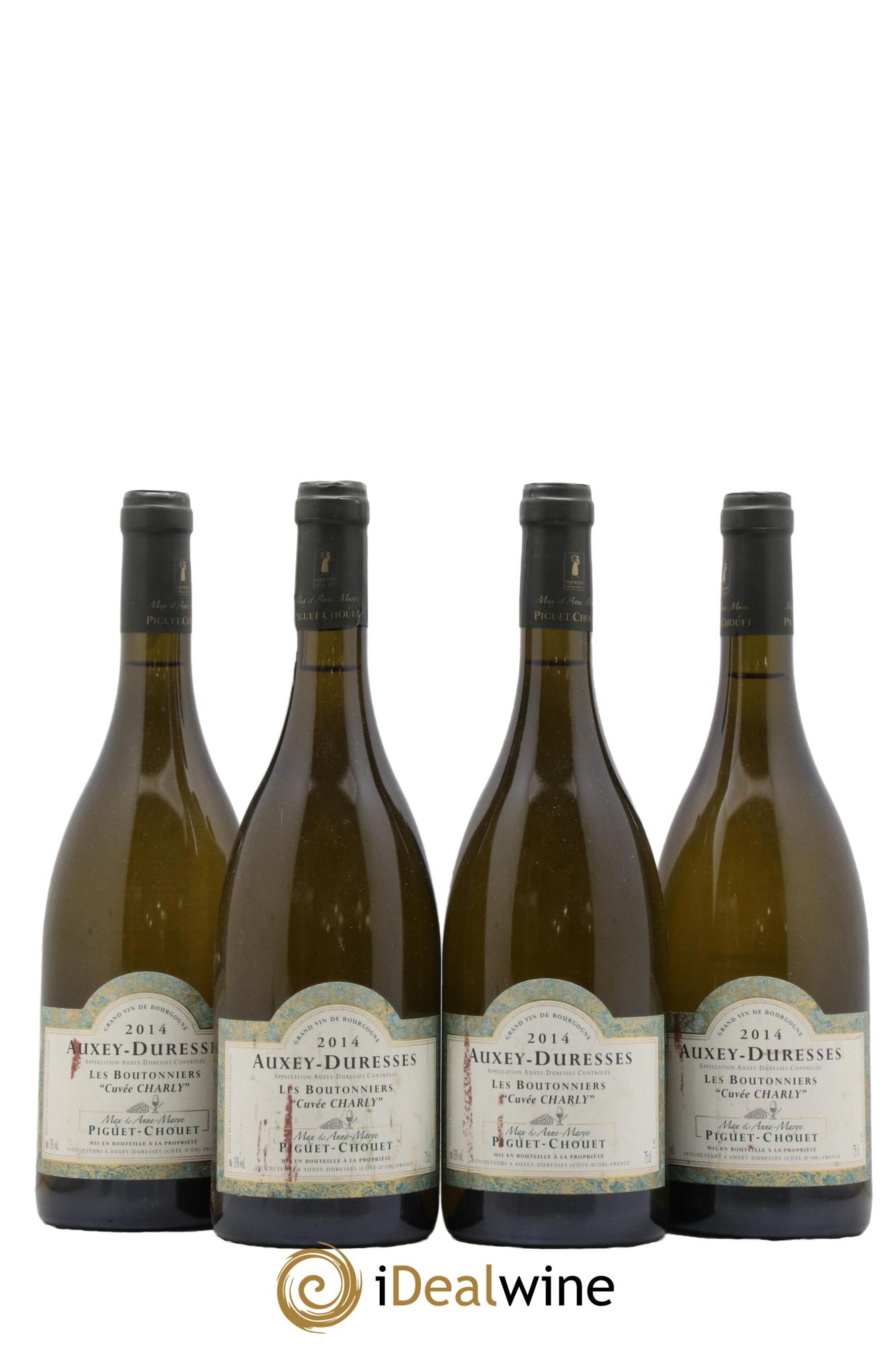 Auxey-Duresses Les Boutonniers Cuvée Charly Piguet-Chouet 2014 - Lot de 4 bouteilles - 0