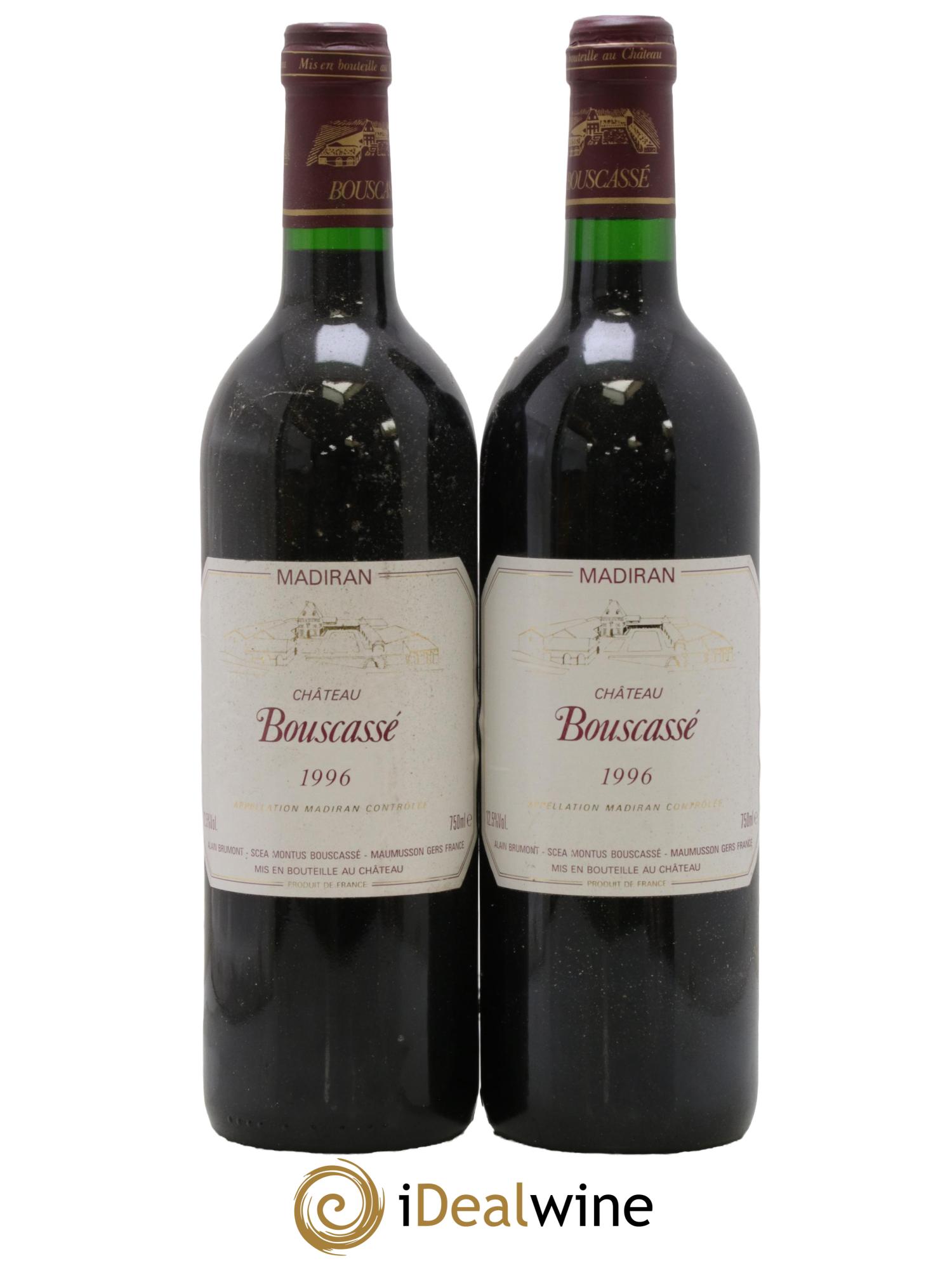 Madiran Château Bouscassé Alain Brumont 1996 - Lot of 2 bottles - 0