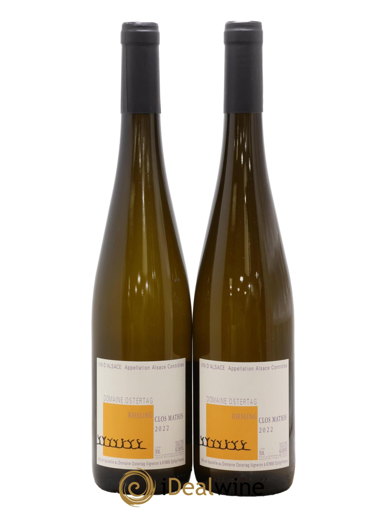 Alsace Riesling Clos Mathis Ostertag (Domaine) 2022 - Posten von 2 Flaschen - 0
