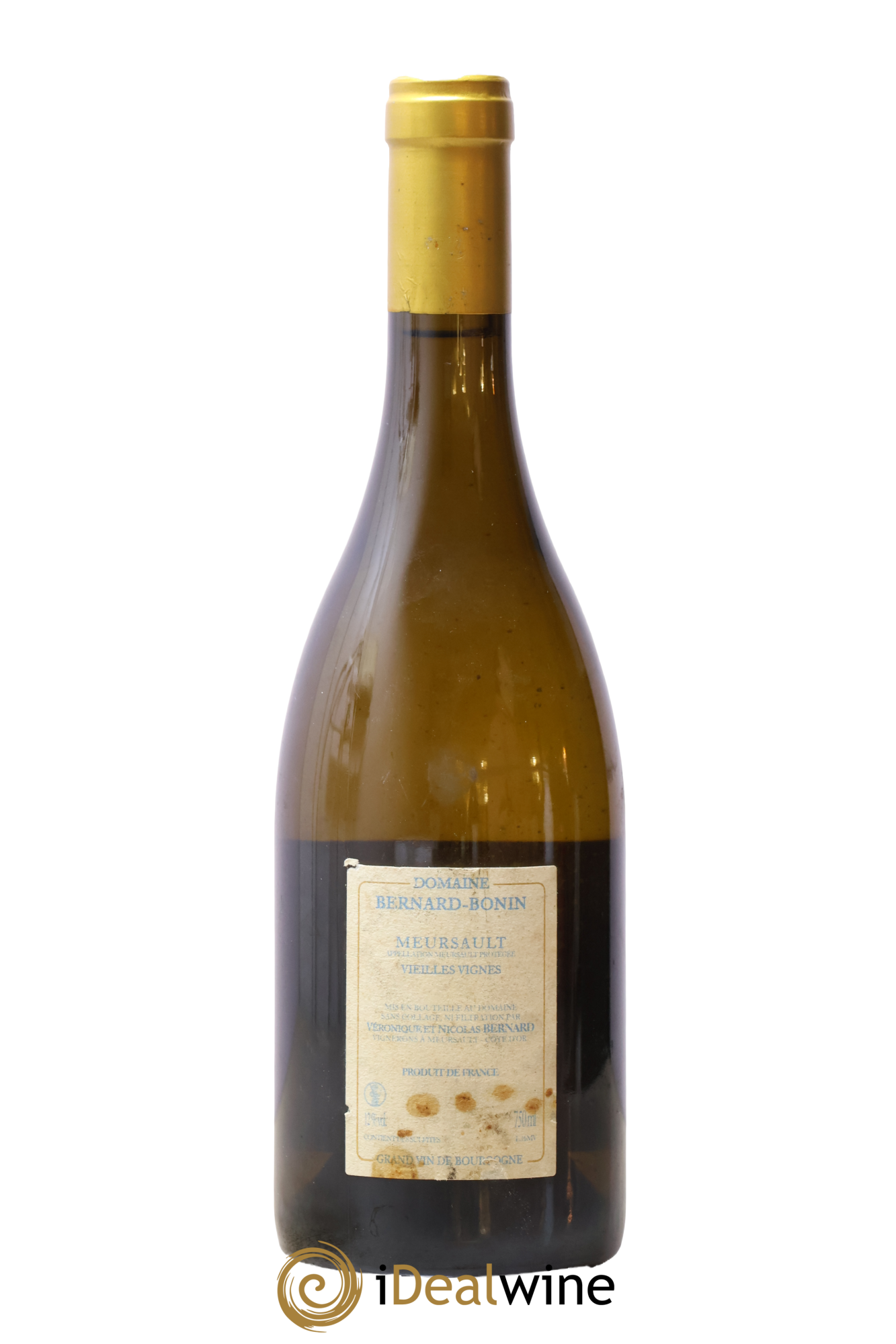 Meursault Vieilles Vignes Bernard Bonin 2016 - Lot de 1 bouteille - 1
