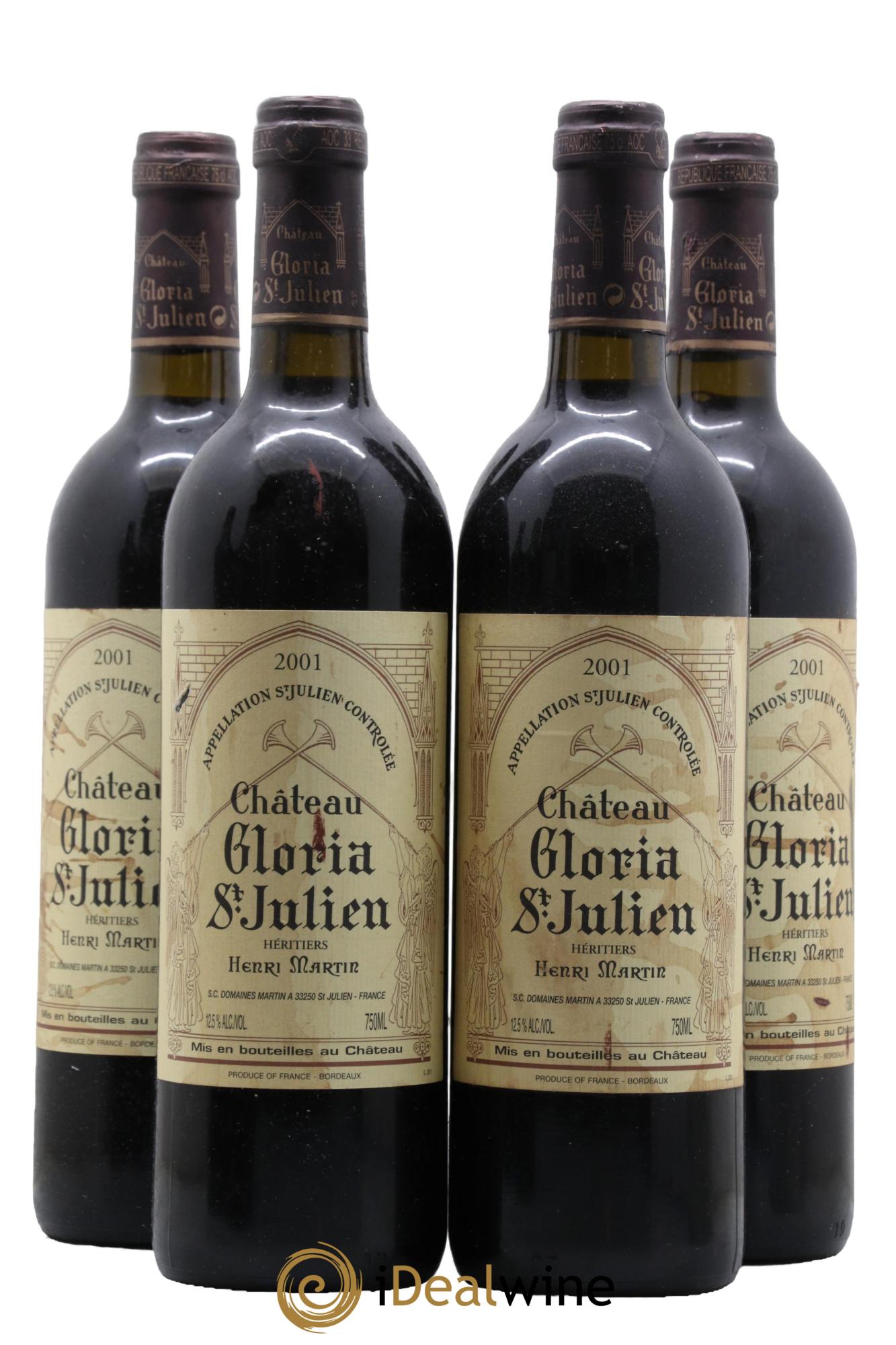 Château Gloria 2001 - Posten von 4 Flaschen - 0