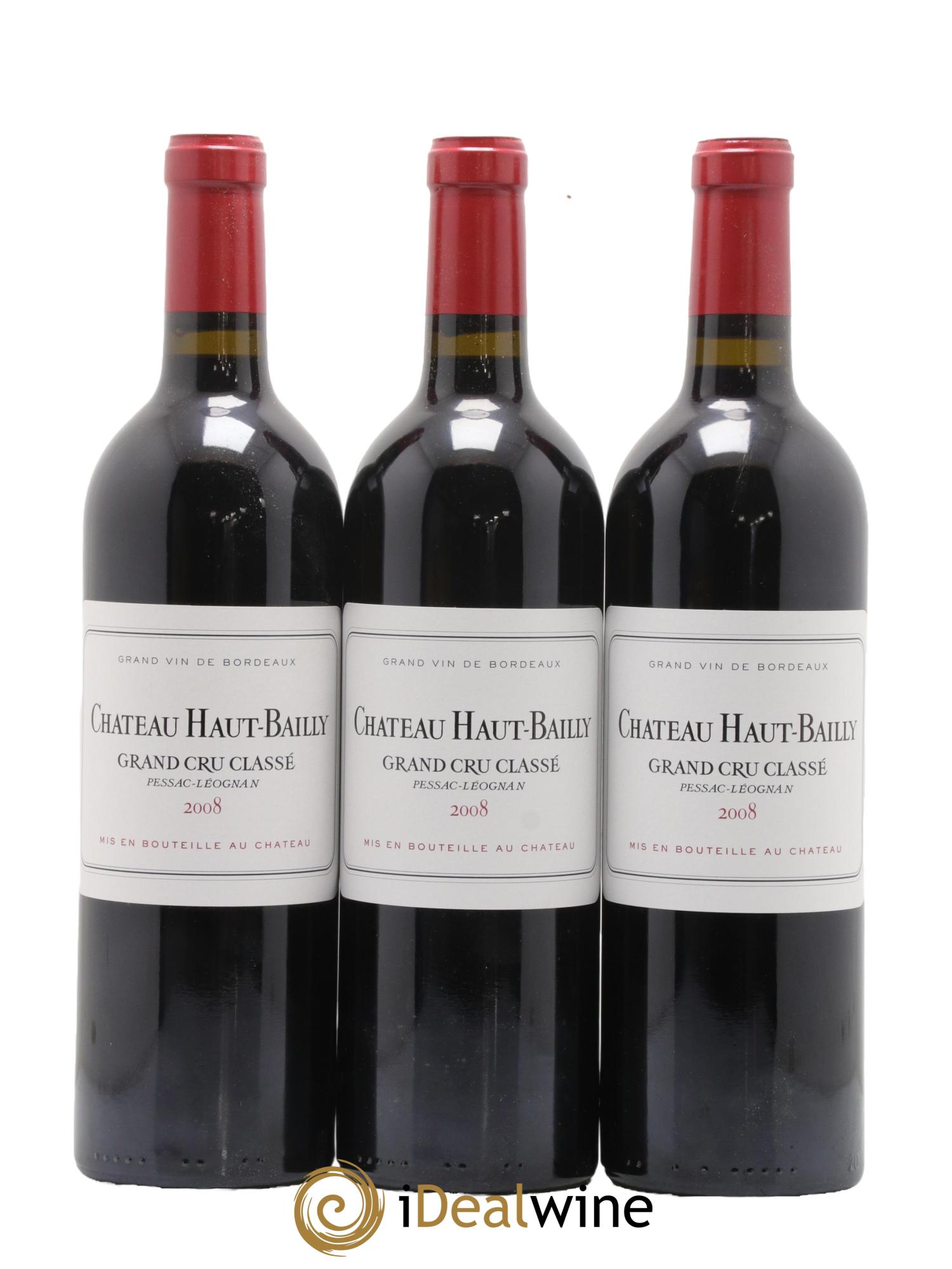 Château Haut-Bailly Cru Classé de Graves 2008 - Lot de 6 bouteilles - 1