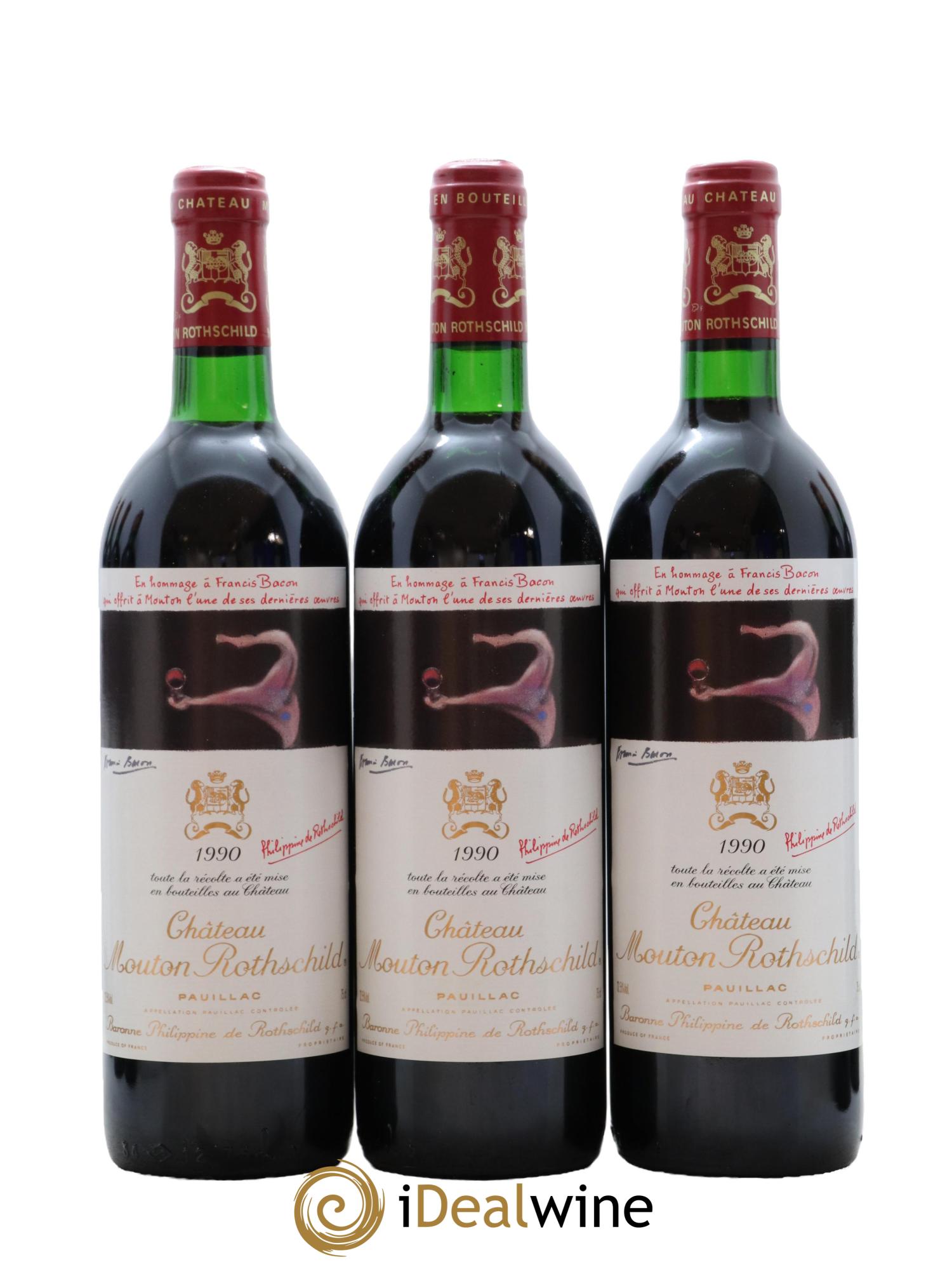 Château Mouton Rothschild 1er Grand Cru Classé 1990 - Posten von 12 Flaschen - 3