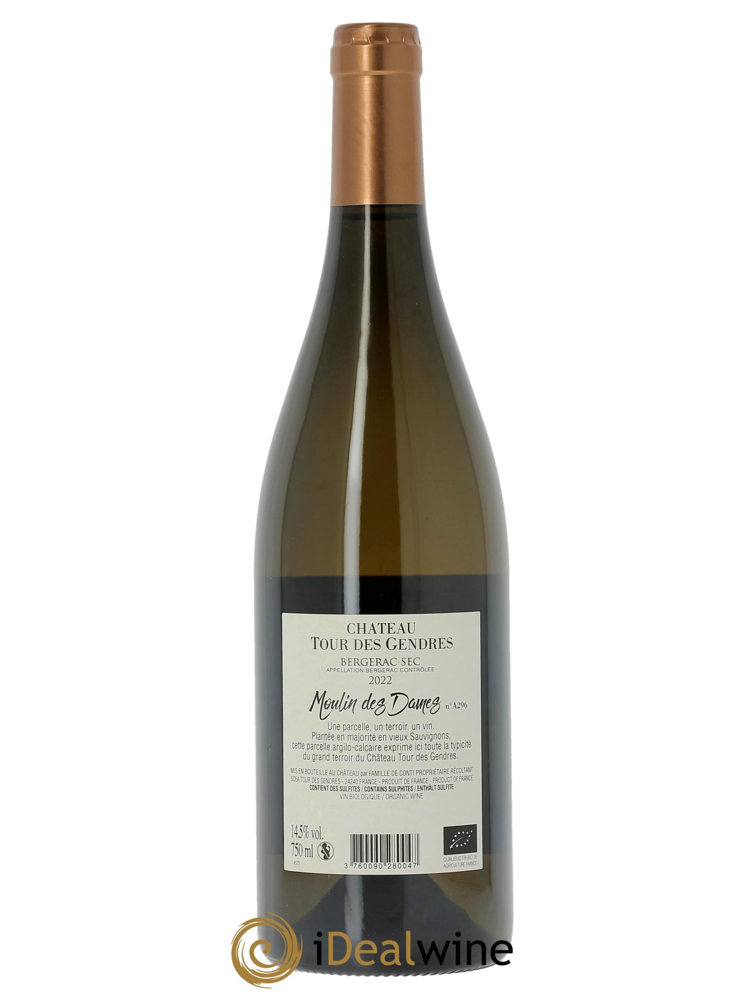 Bergerac Château Tour des Gendres Moulin des Dames Famille de Conti  2022 - Posten von 1 Flasche - 1