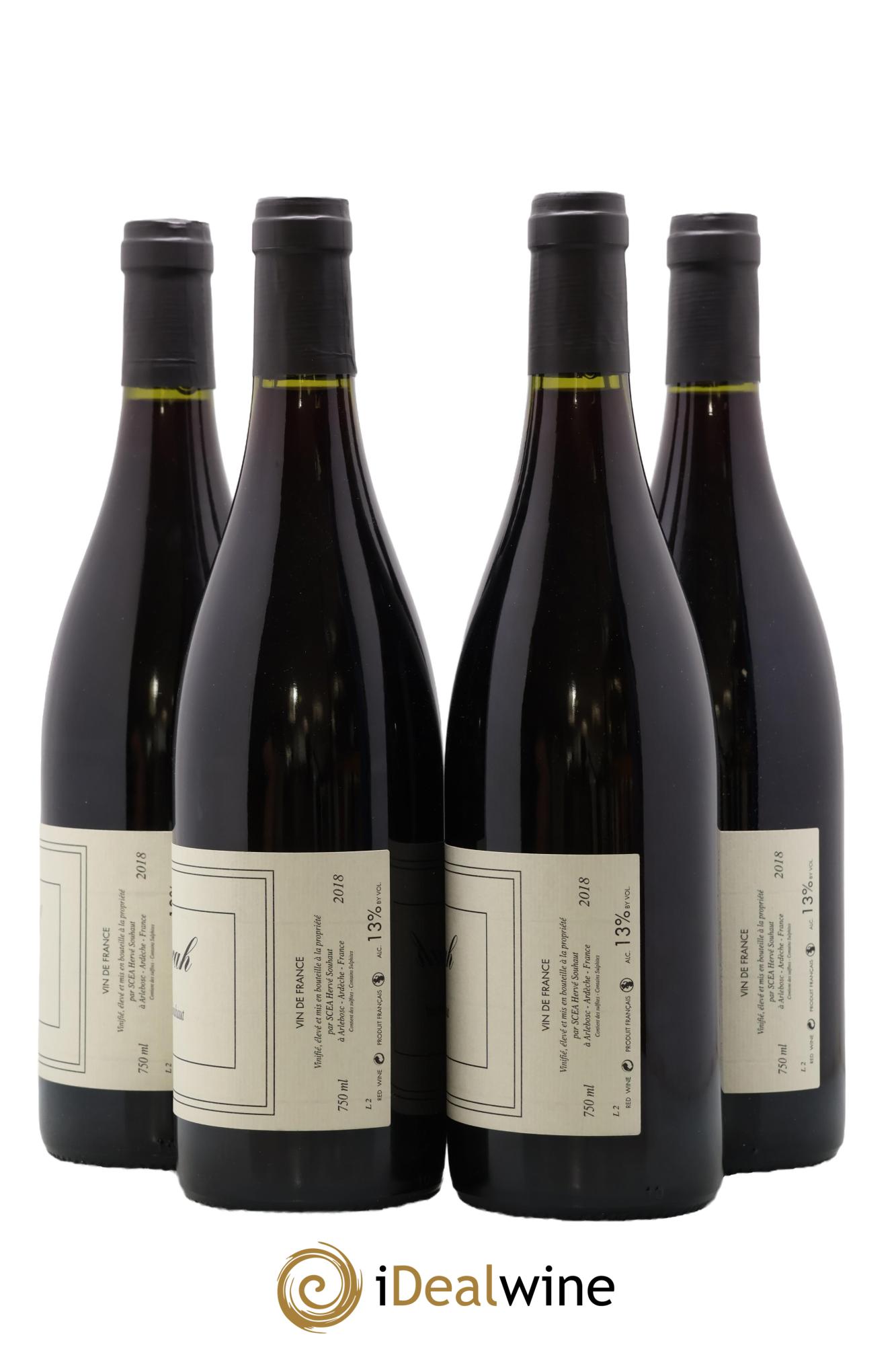 Vin de France Syrah Hervé Souhaut - Domaine Romaneaux-Destezet 2018 - Lot de 4 bouteilles - 1