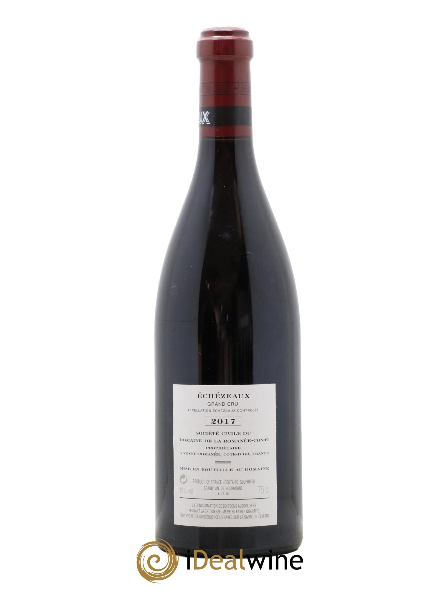 Echezeaux Grand Cru Domaine de la Romanée-Conti  2017 - Posten von 1 Flasche - 1