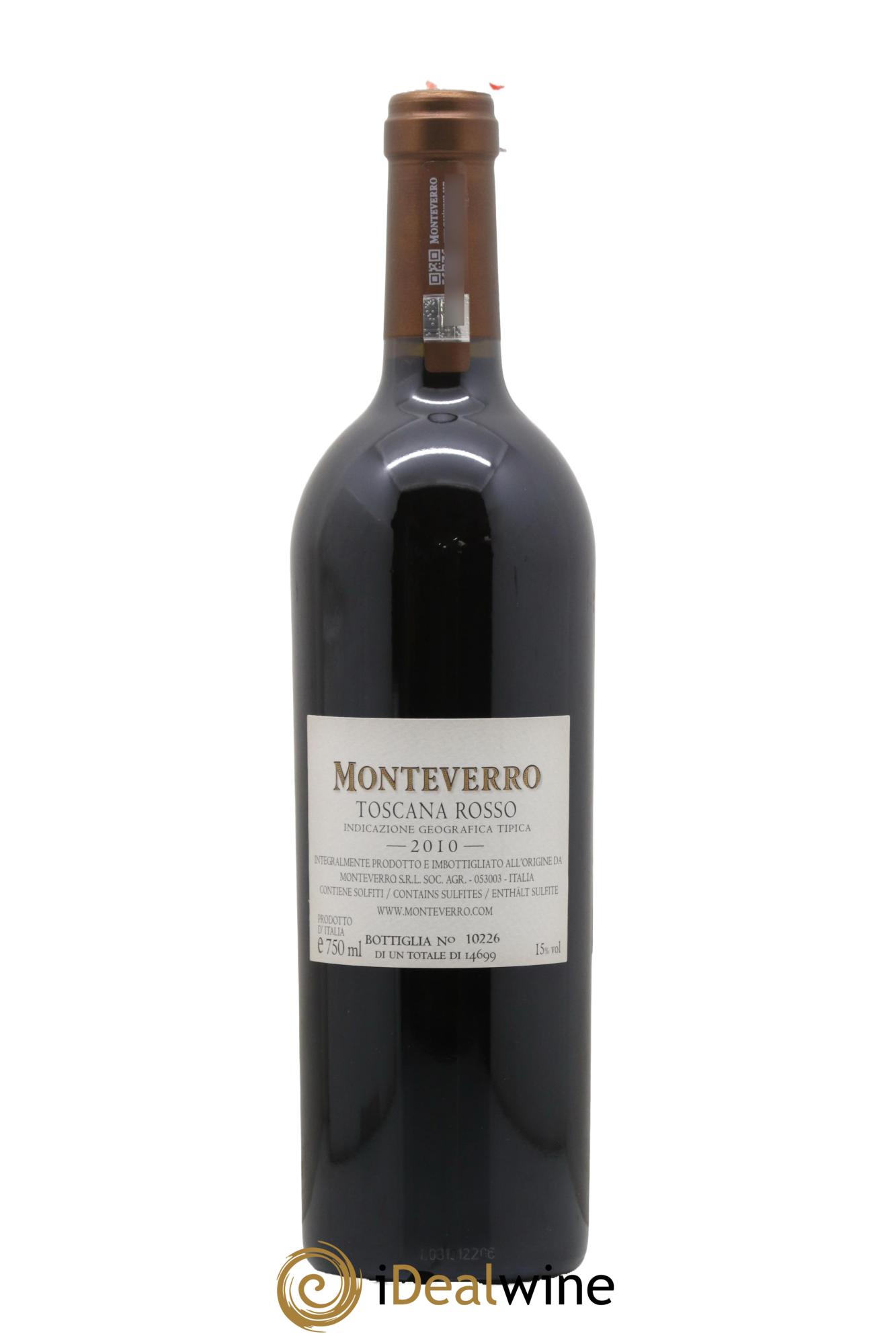 Italie Monteverro 2010 - Posten von 1 Flasche - 1