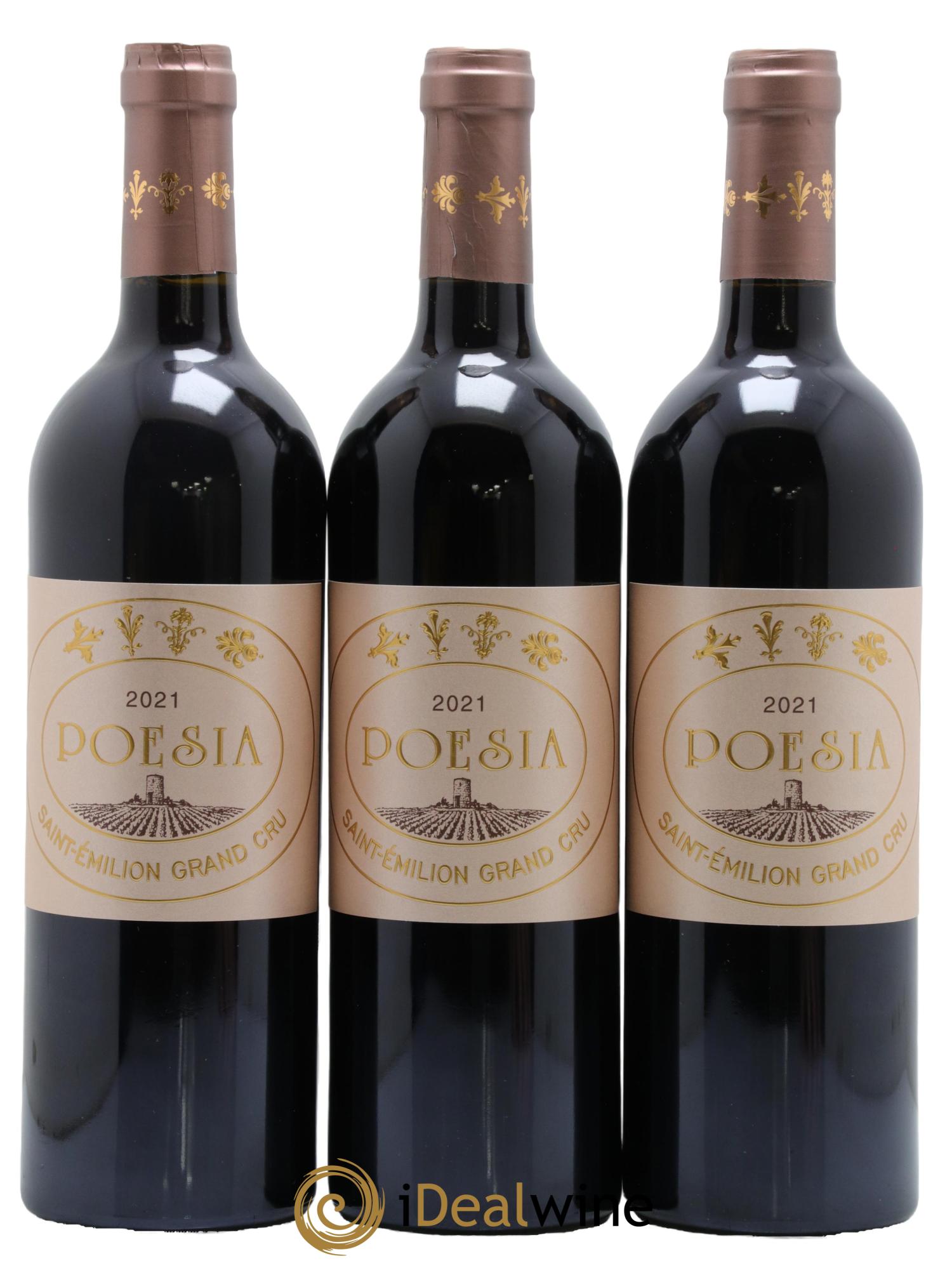 Saint-Émilion Grand Cru Château Poesia 2021 - Lot of 3 bottles - 0