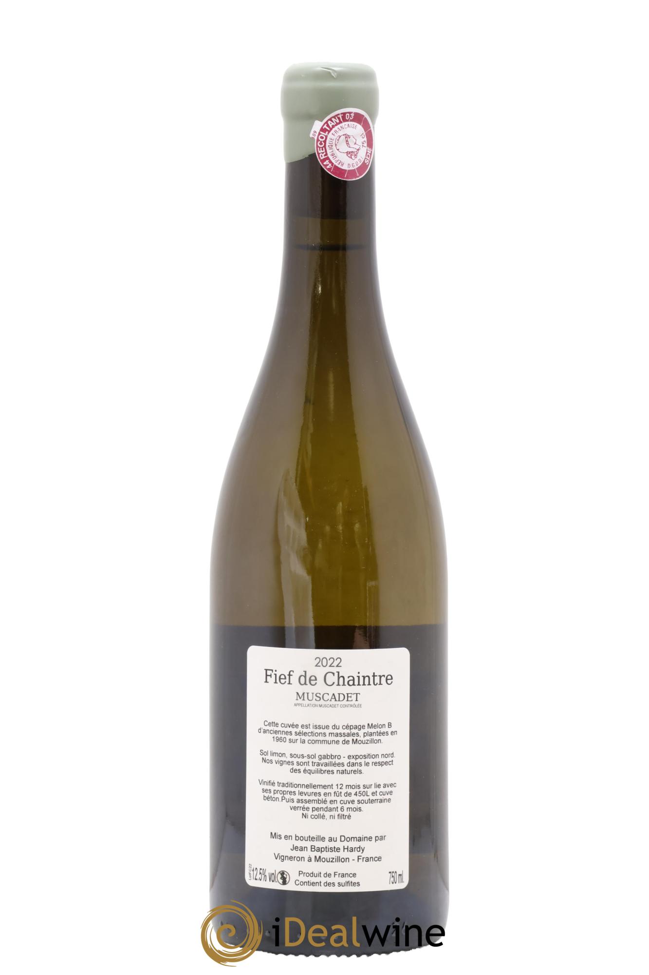 Muscadet Fief de Chaintré Jean-Baptiste Hardy 2022 - Posten von 1 Flasche - 1