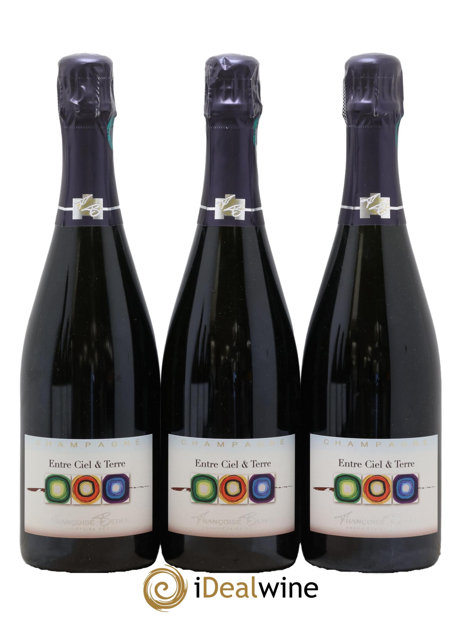 Entre Ciel et Terre Extra-Brut Françoise Bedel et Fils - Lot de 3 bouteilles - 0