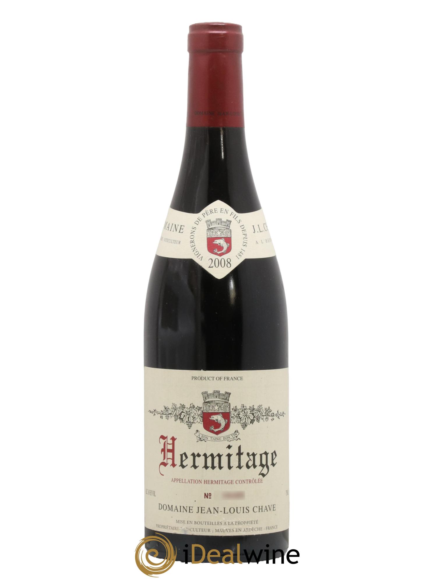 Hermitage Jean-Louis Chave 2008 - Lot de 1 bouteille - 0