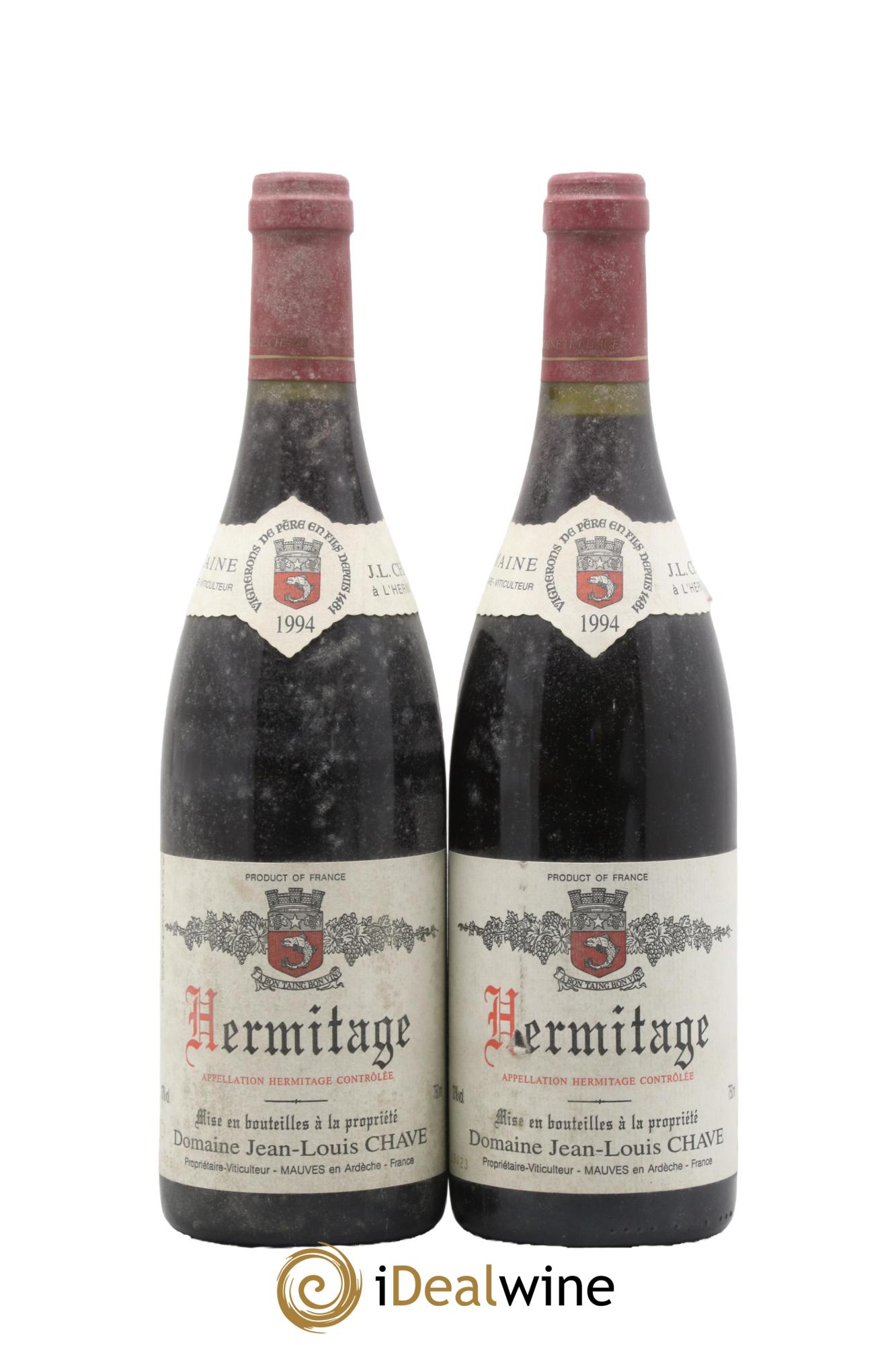 Hermitage Jean-Louis Chave 1994 - Lot de 2 bouteilles - 0