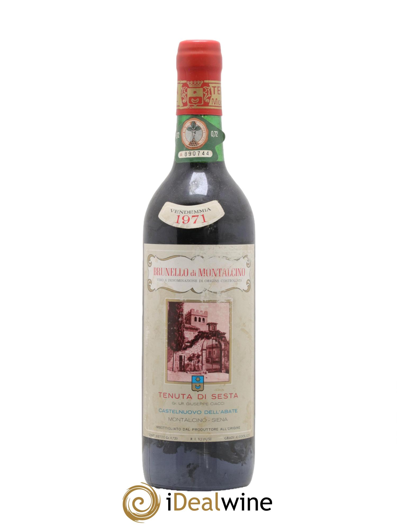 Brunello di Montalcino Tenuta di Sesta 1971 - Lot de 1 bouteille - 0