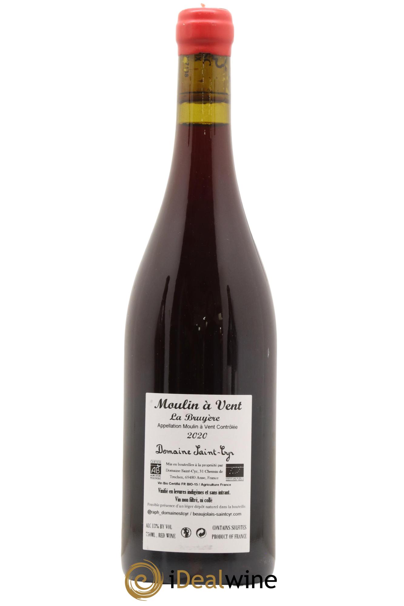 Moulin à Vent La Bruyère Domaine Saint-Cyr 2020 - Lotto di 1 bottiglia - 1