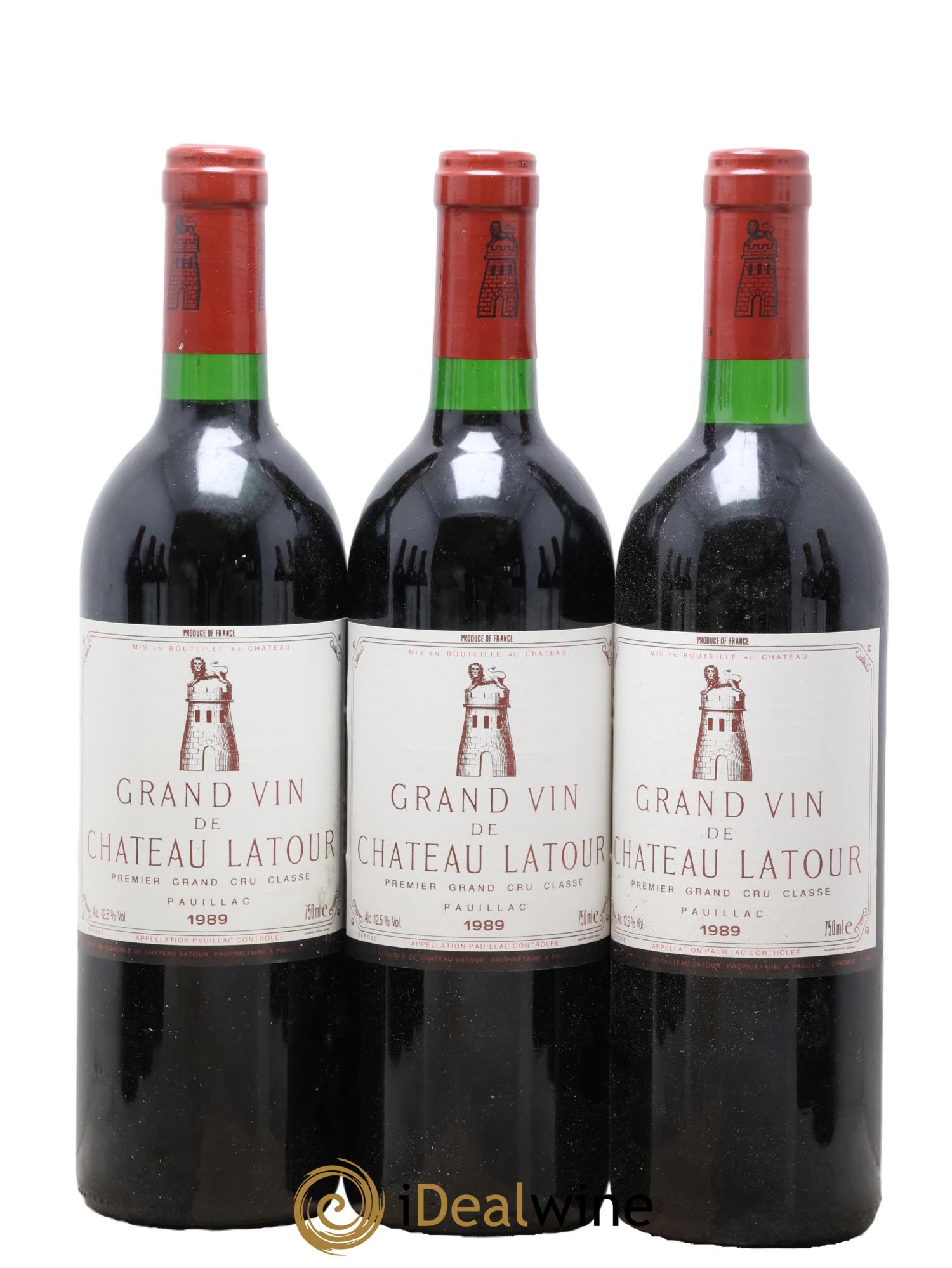 Château Latour 1er Grand Cru Classé 1989 - Lot de 6 bouteilles - 1