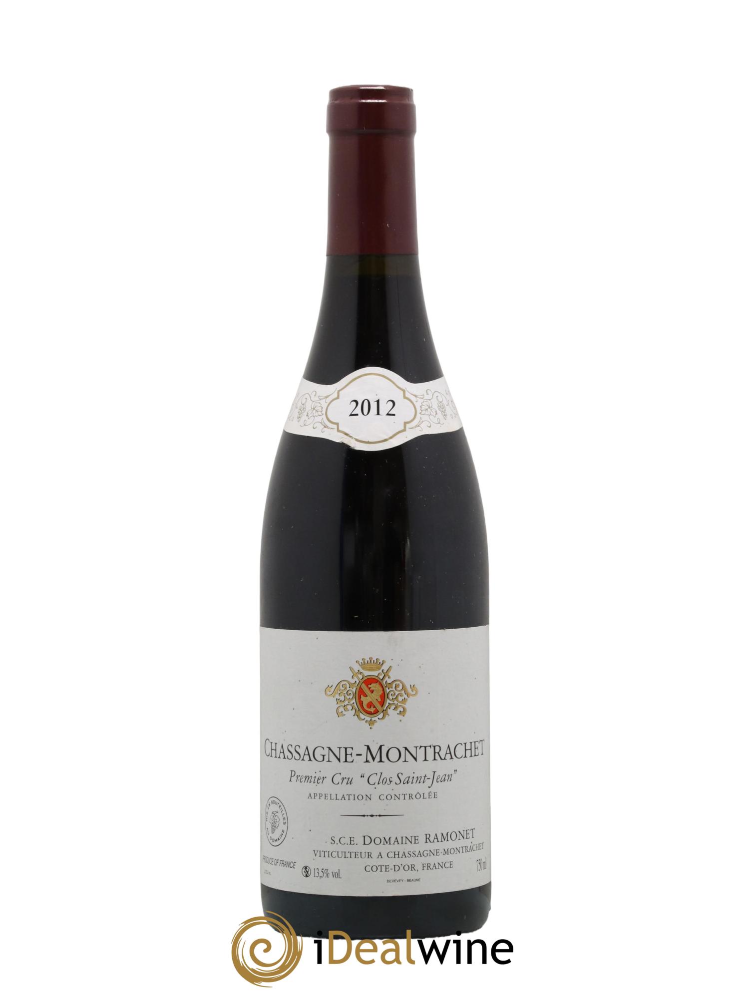 Chassagne-Montrachet 1er Cru Clos Saint-Jean Ramonet (Domaine) 2012 - Lot de 1 bouteille - 0
