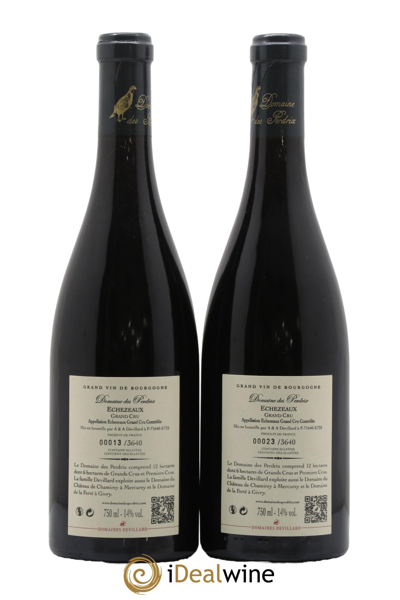 Echezeaux Grand Cru Perdrix (Domaine des) 2015 - Lotto di 2 bottiglie - 1