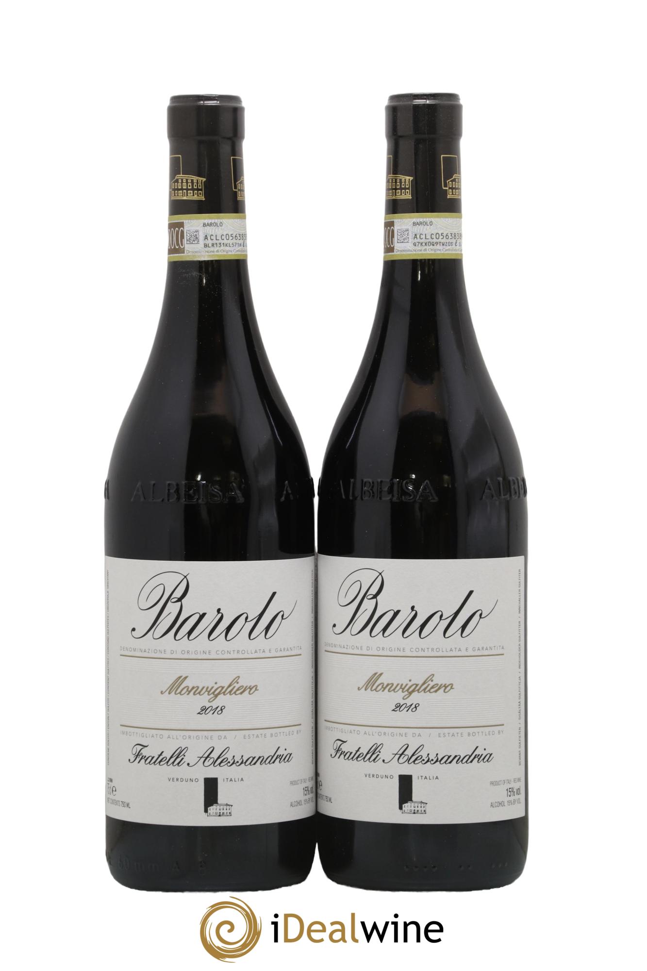 Barolo DOCG Monvigliero Fratelli Alessandria 2018 - Lotto di 2 bottiglie - 0