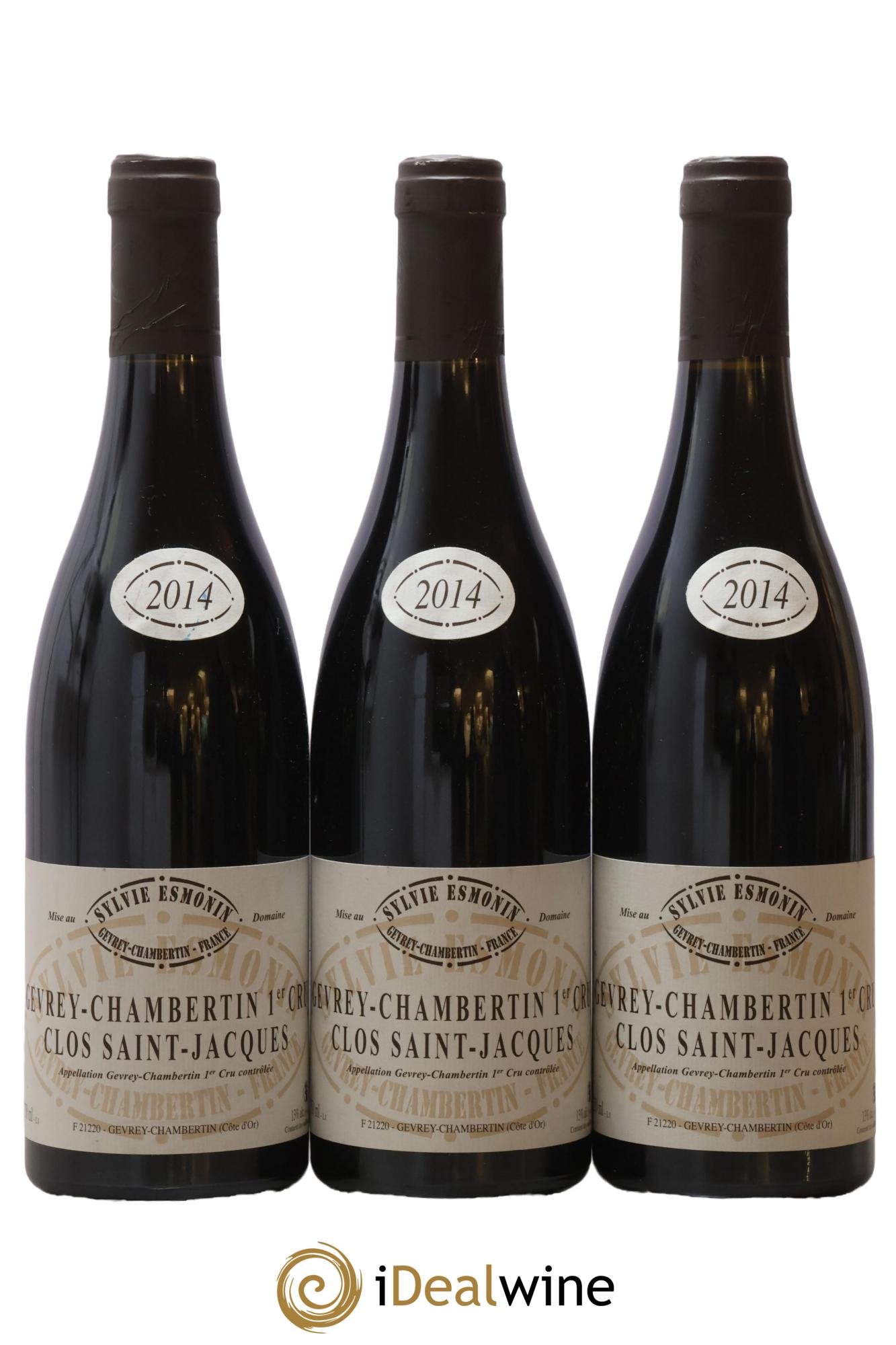 Gevrey-Chambertin 1er Cru Clos Saint Jacques Sylvie Esmonin  2014 - Lotto di 3 bottiglie - 0