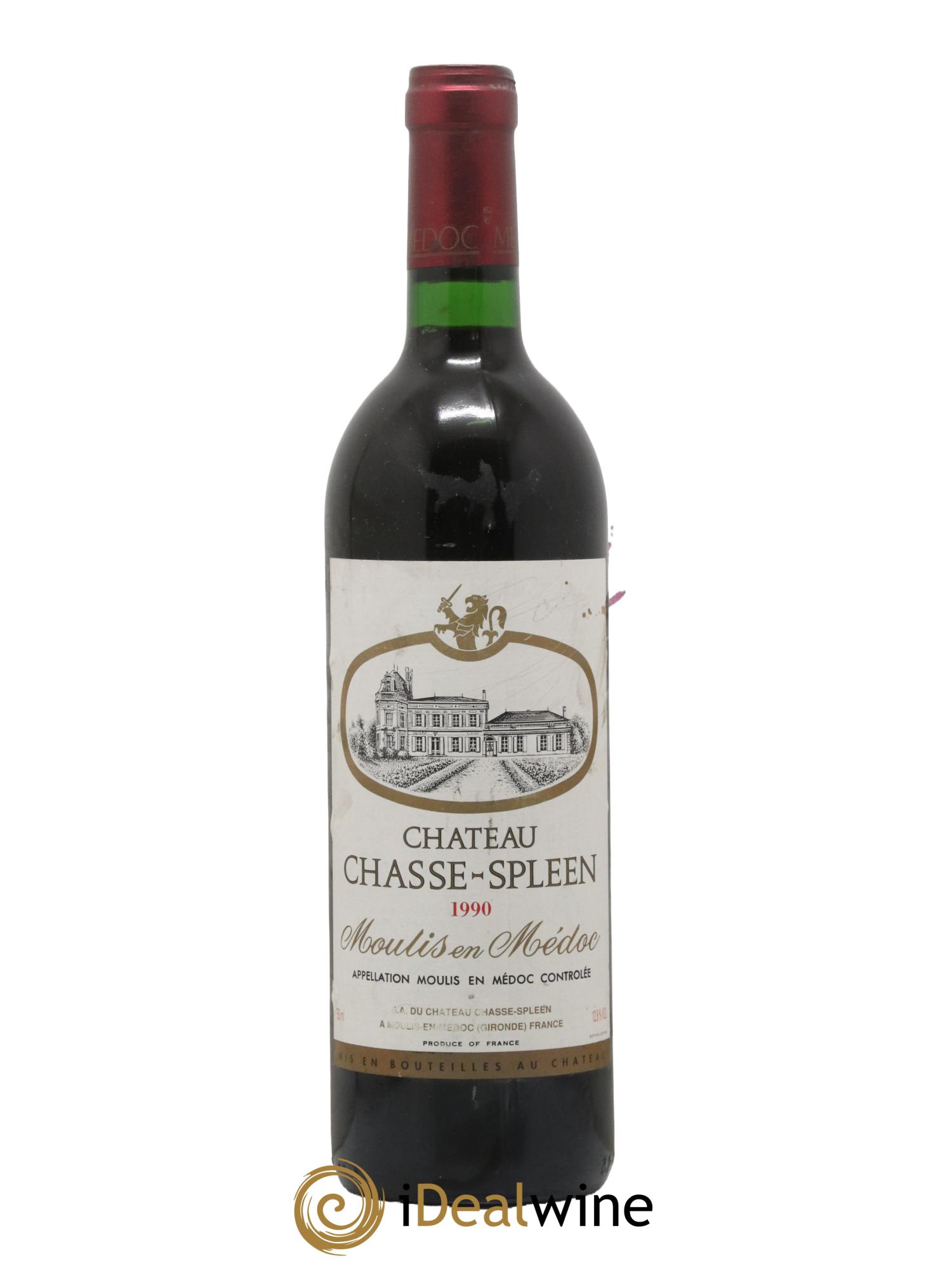 Château Chasse Spleen 1990 - Lot de 1 bouteille - 0