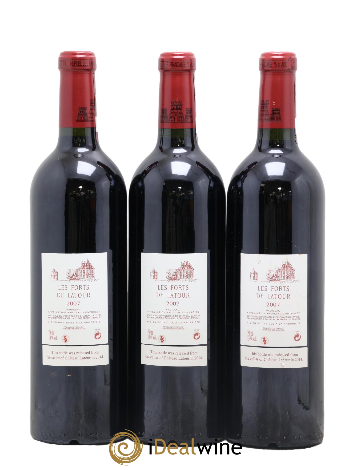 Les Forts de Latour Second Vin 2007 - Lot de 3 bouteilles - 1