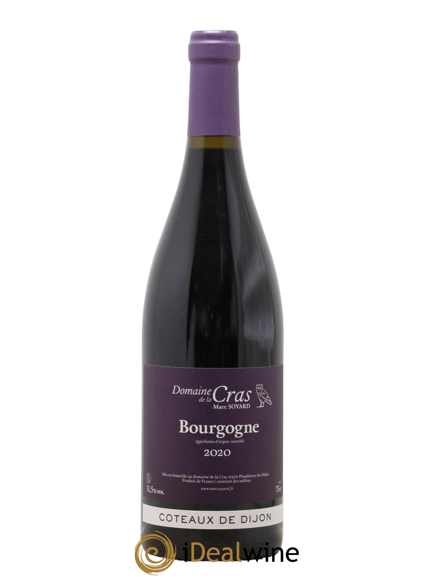 Coteaux de Dijon Domaine de la Cras - Marc Soyard 2020 - Lot de 1 bouteille - 0