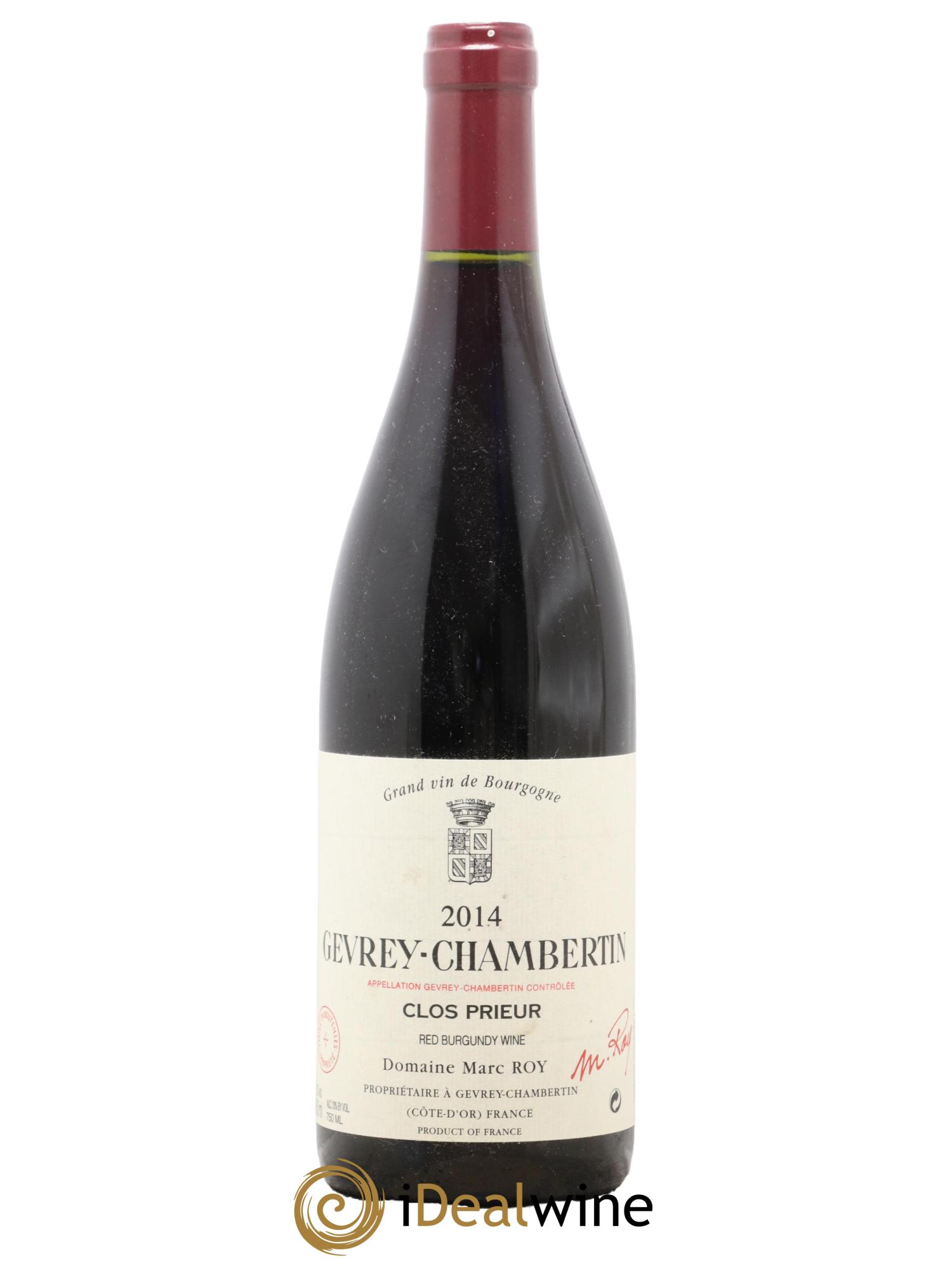 Gevrey-Chambertin Clos Prieur Marc Roy 2014 - Lot de 1 bouteille - 0