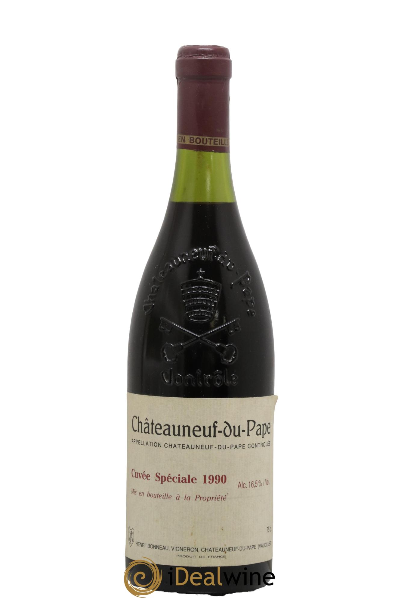 Châteauneuf-du-Pape Cuvée spéciale Henri Bonneau & Fils 1990 - Lot de 1 bouteille - 0