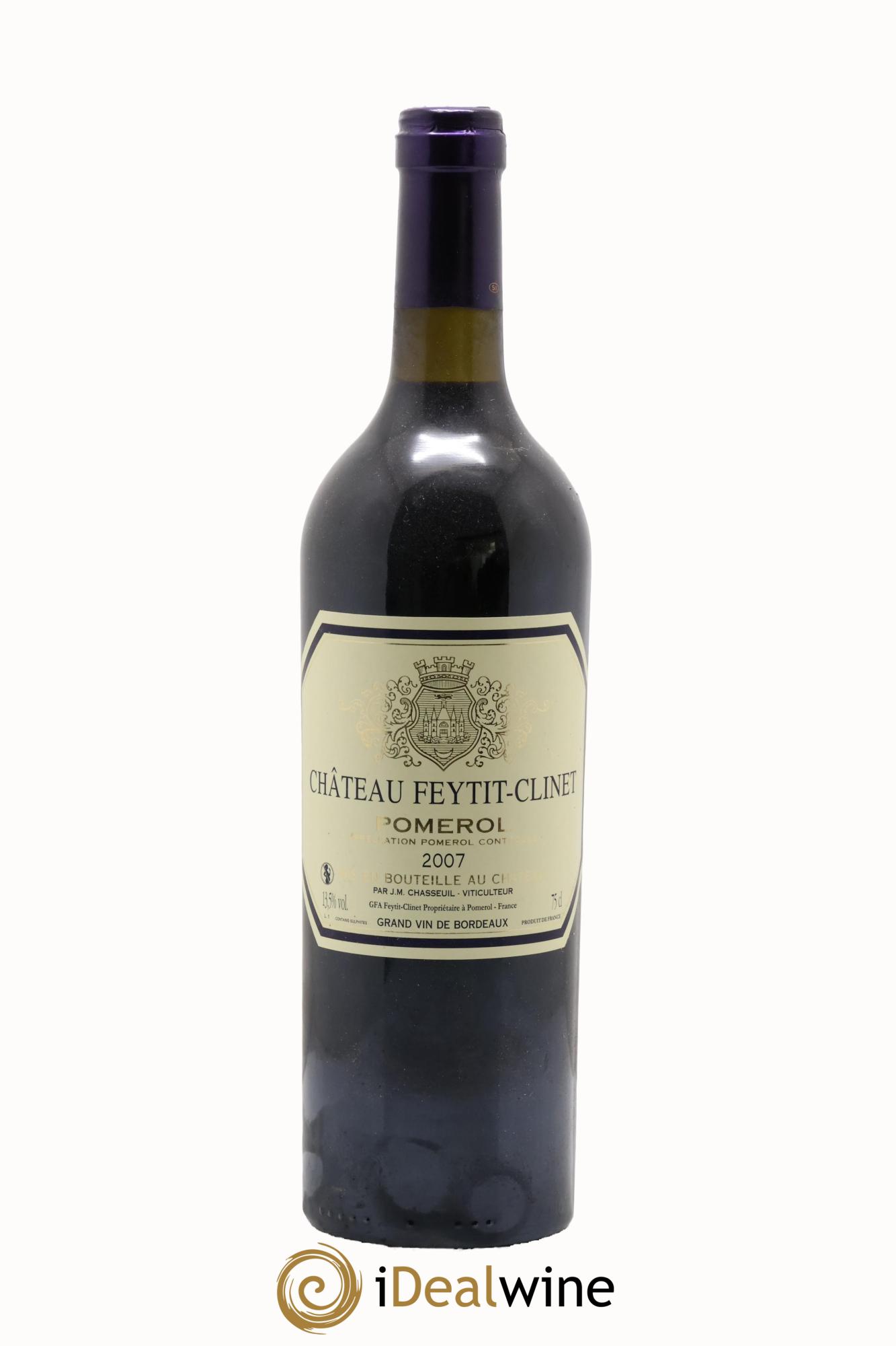 Château Feytit-Clinet 2007 - Lot de 1 bouteille - 0
