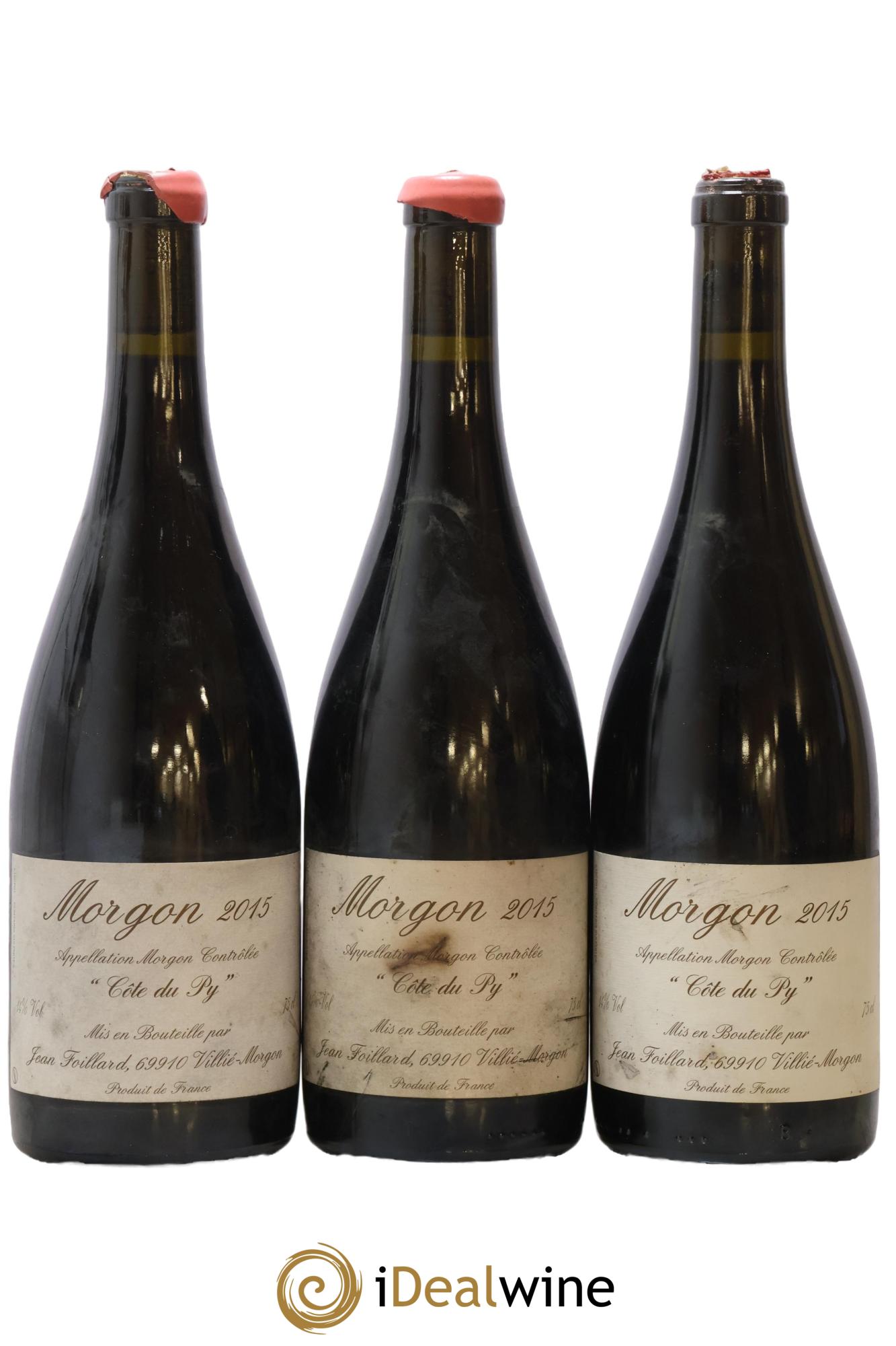 Morgon Côte du Py Jean Foillard 2015 - Posten von 3 Flaschen - 0