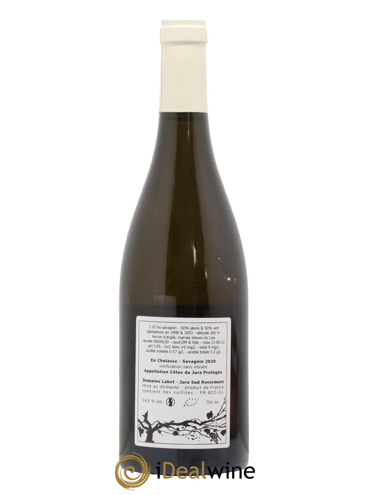 Côtes du Jura Fleur de Savagnin En Chalasse Romain - Julien - Charline Labet 2020 - Lot of 1 bottle - 1