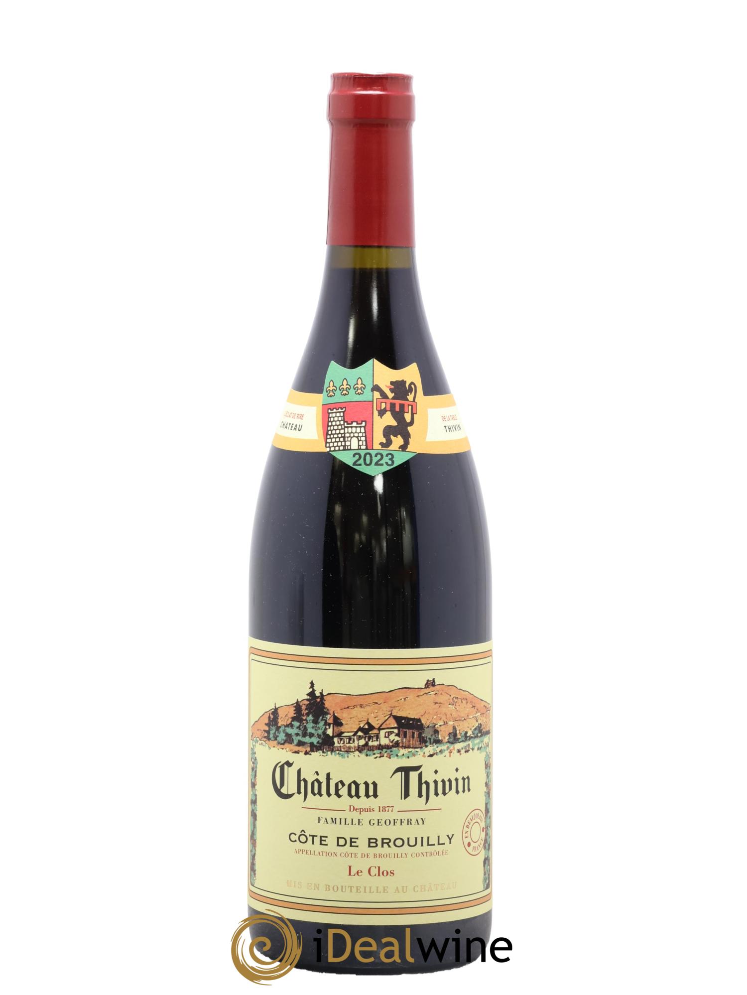 Côte de Brouilly Le Clos Château Thivin 2023 - Lot de 1 bouteille - 0