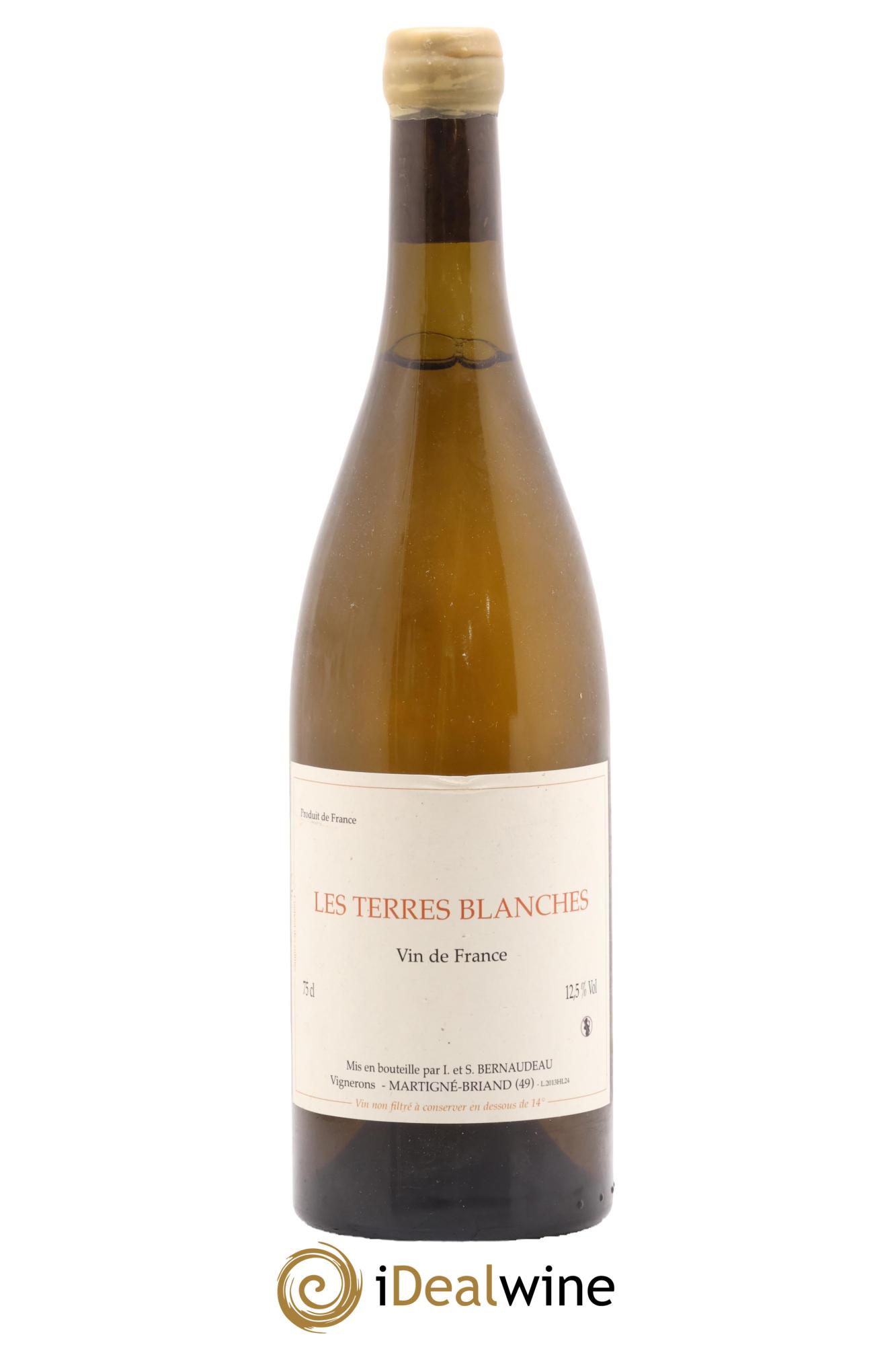 Vin de France Les Terres Blanches Stéphane Bernaudeau 2013 - Lot de 1 bouteille - 0