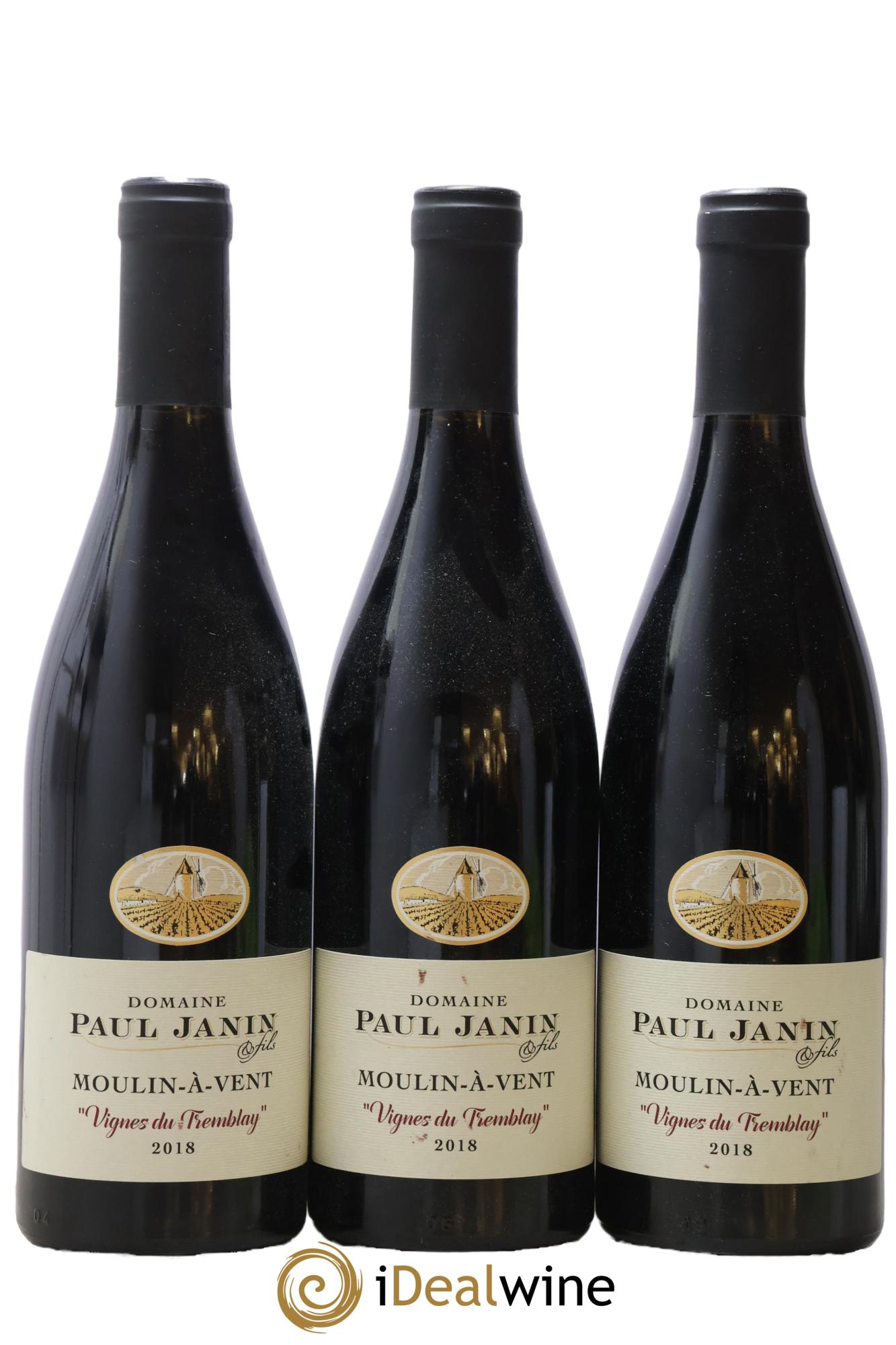 Moulin-à-Vent Vignes du Tremblay Paul Janin (Domaine) 2018 - Lot of 3 bottles - 0