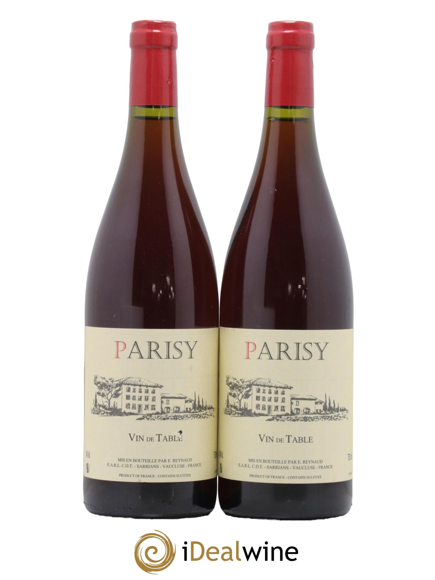 Vin de Table Parisy Emmanuel Reynaud - Posten von 2 Flaschen - 0