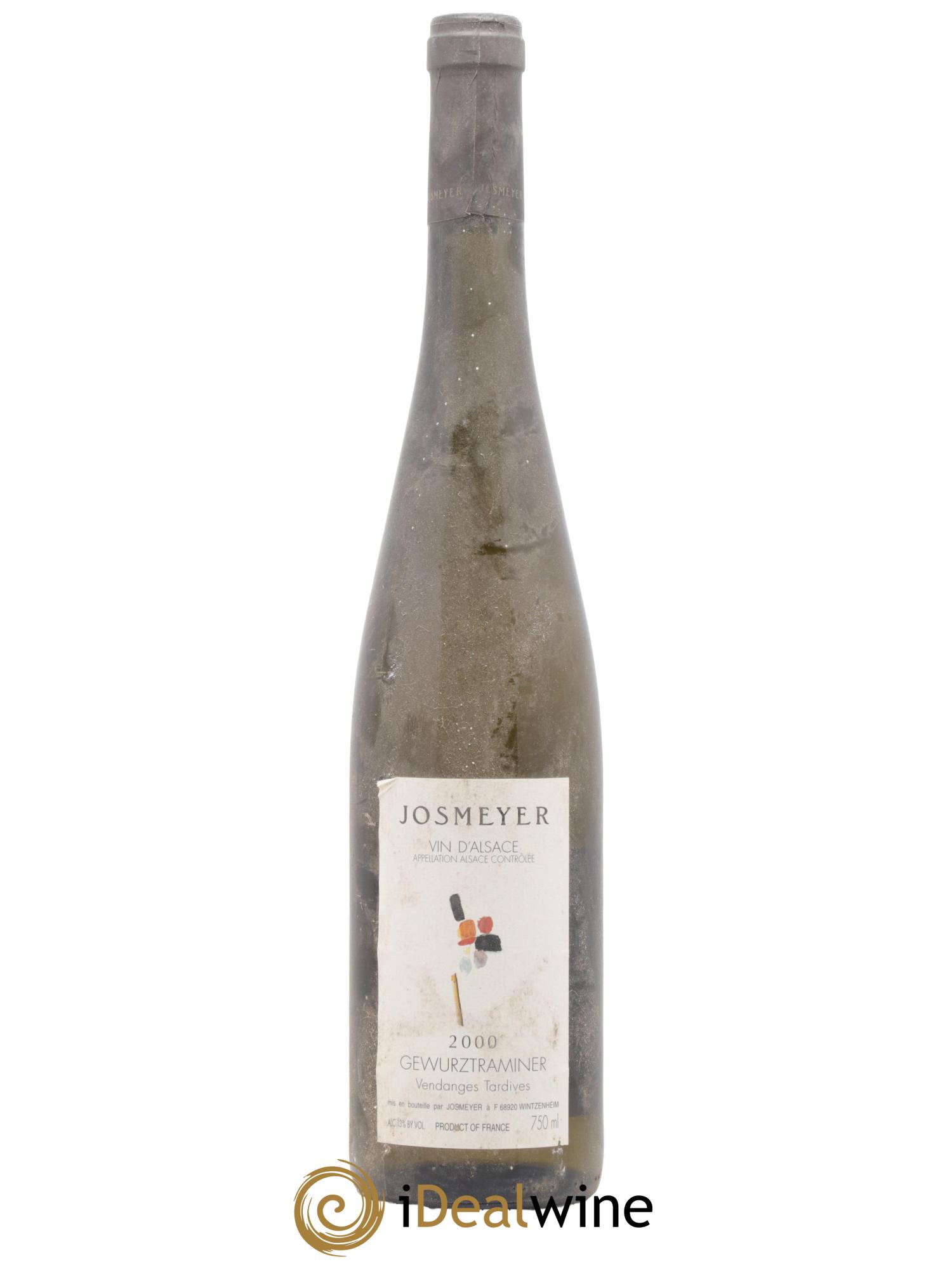 Gewurztraminer Vendanges Tardives JOSMEYER 2000 - Lot de 1 bouteille - 0